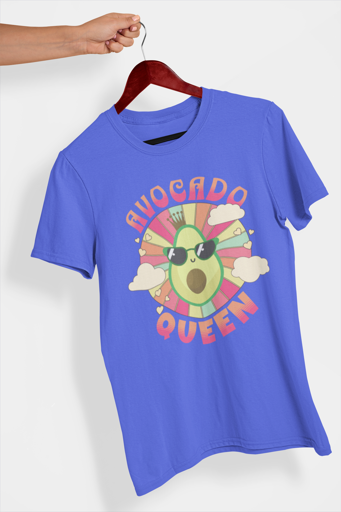 Avocado Queen Women's Printed T-Shirt Blueberry Blitz High & Humble