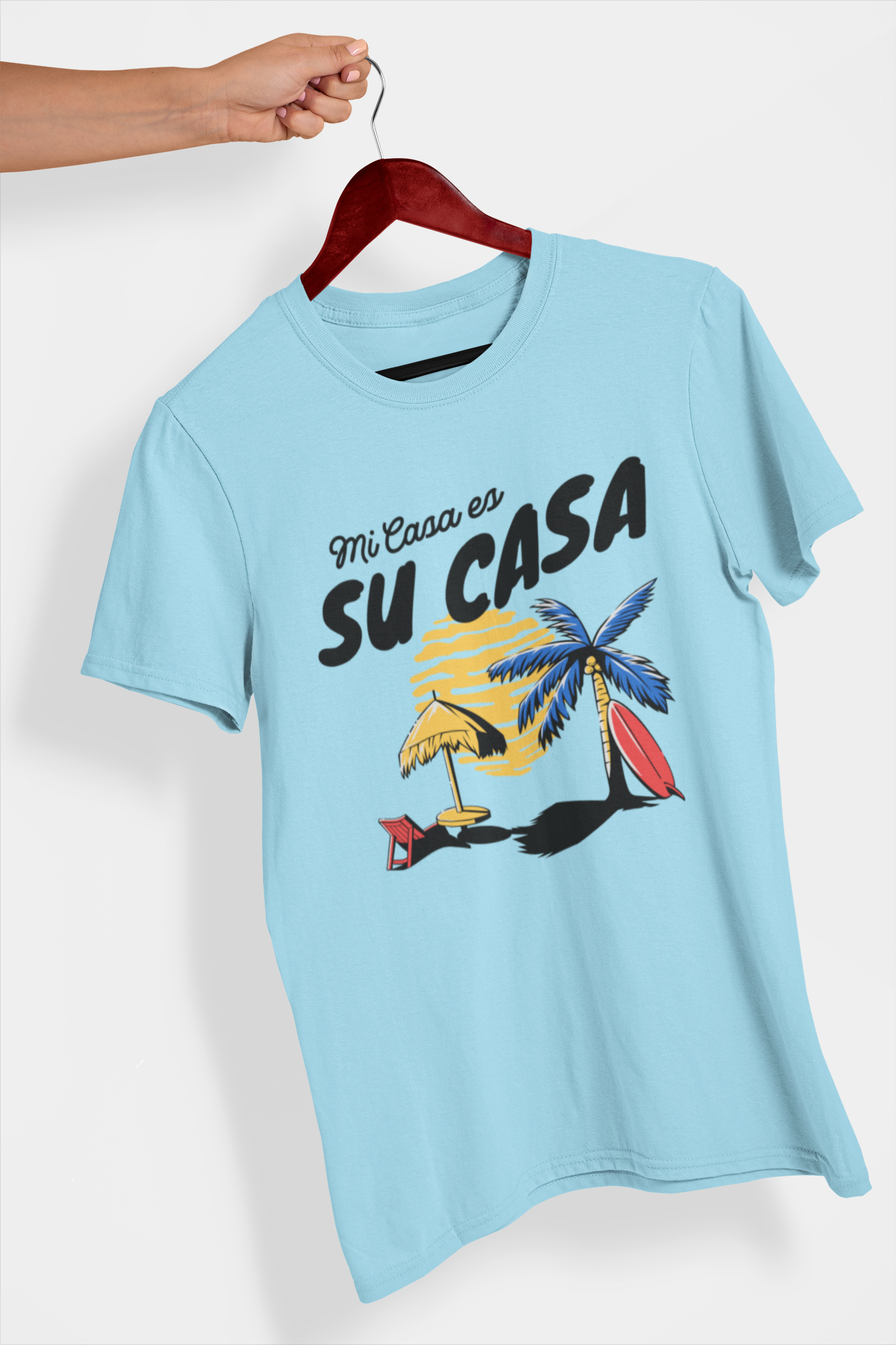 Mi Casa Su Casa Women's Printed T-Shirt Bubbles Blue High & Humble Enterprises
