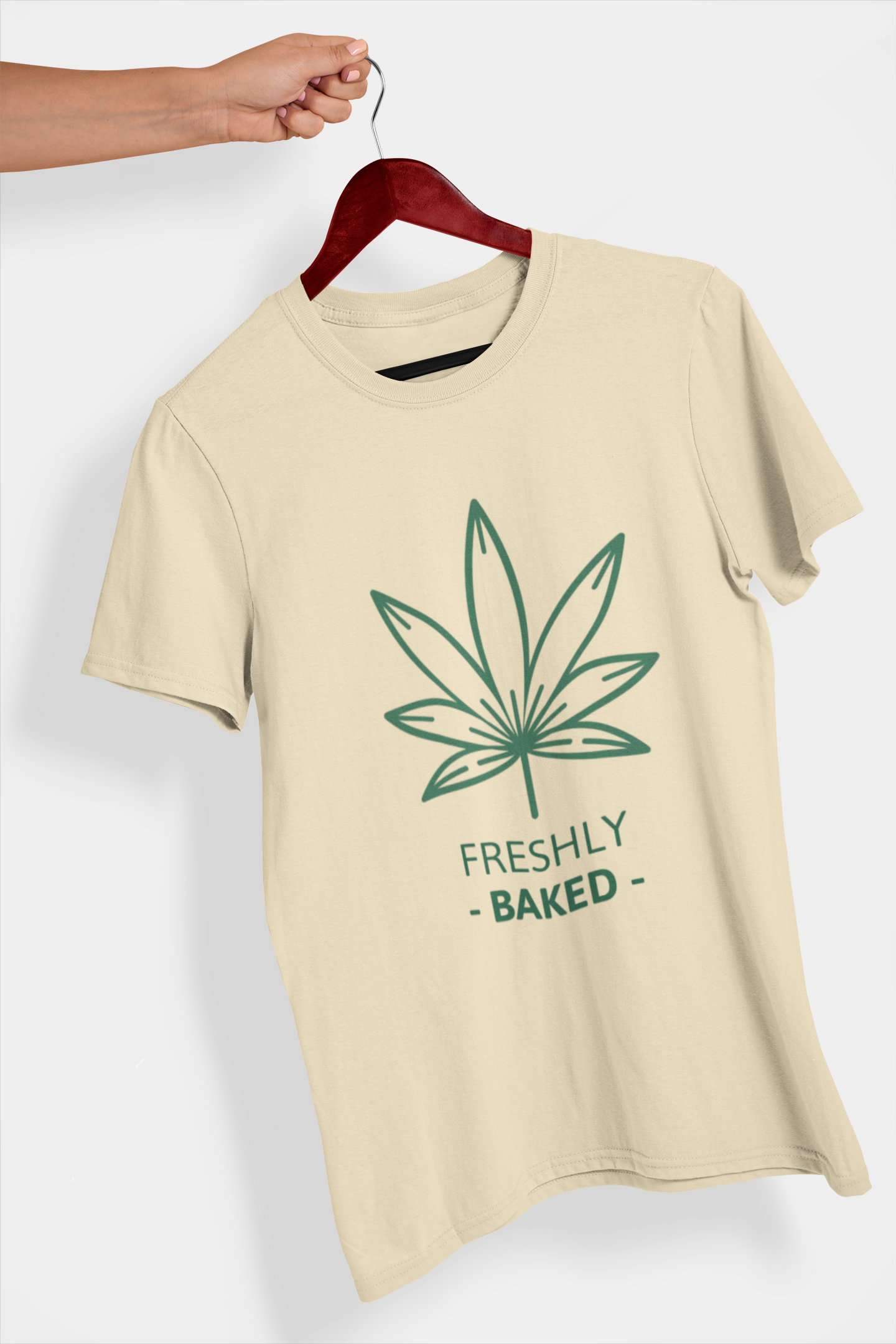 Freshly Baked Women's Printed T-Shirt Dune Beige High & Humble Enterprises