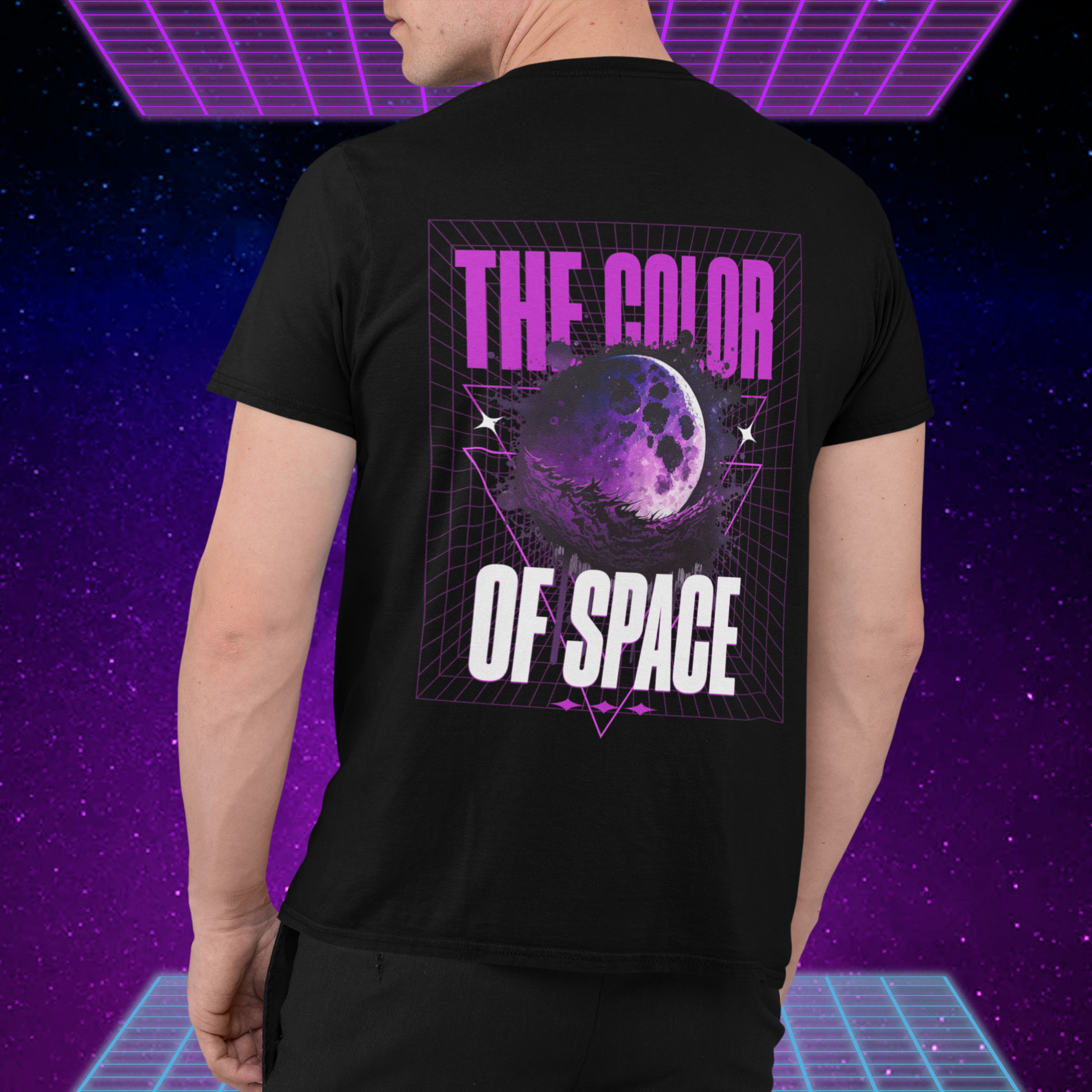 Color Of Space Men's Oversized Printed T-Shirt