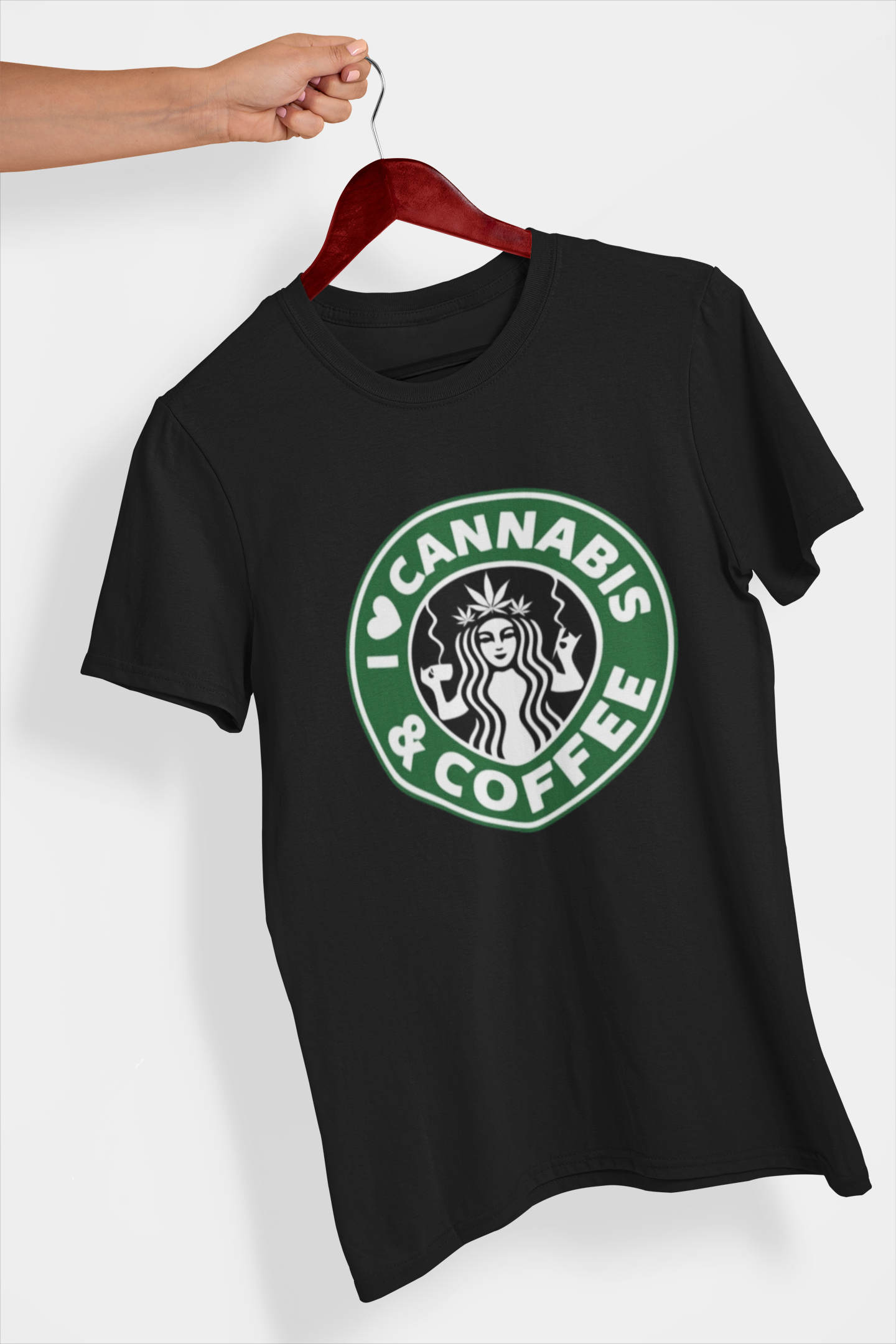 We Love Cannabis Women's Printed T-Shirt Venom Black High & Humble Enterprises