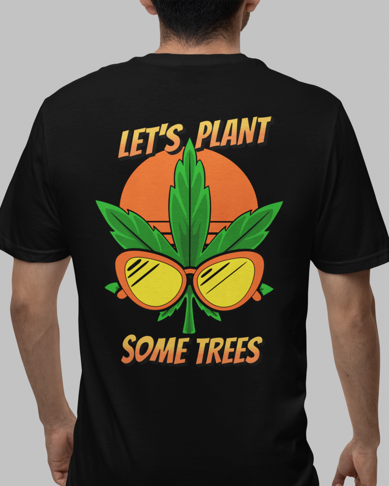 Let's Plant Men's Oversized Printed T-Shirt