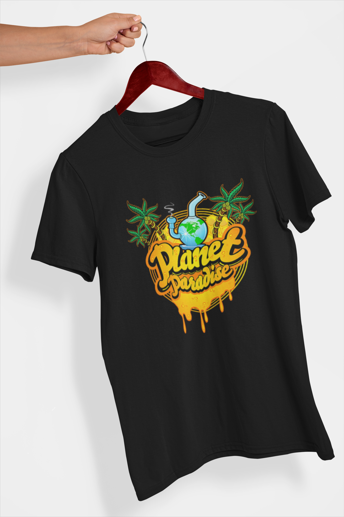 Planet Paradise Men's Printed T-shirt Venom Black High & Humble Enterprises