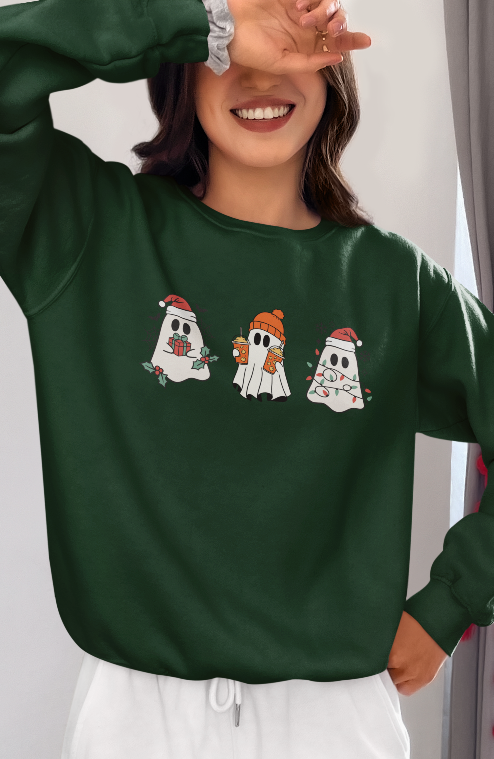 Christmas Ghosts Unisex Oversized Sweatshirt