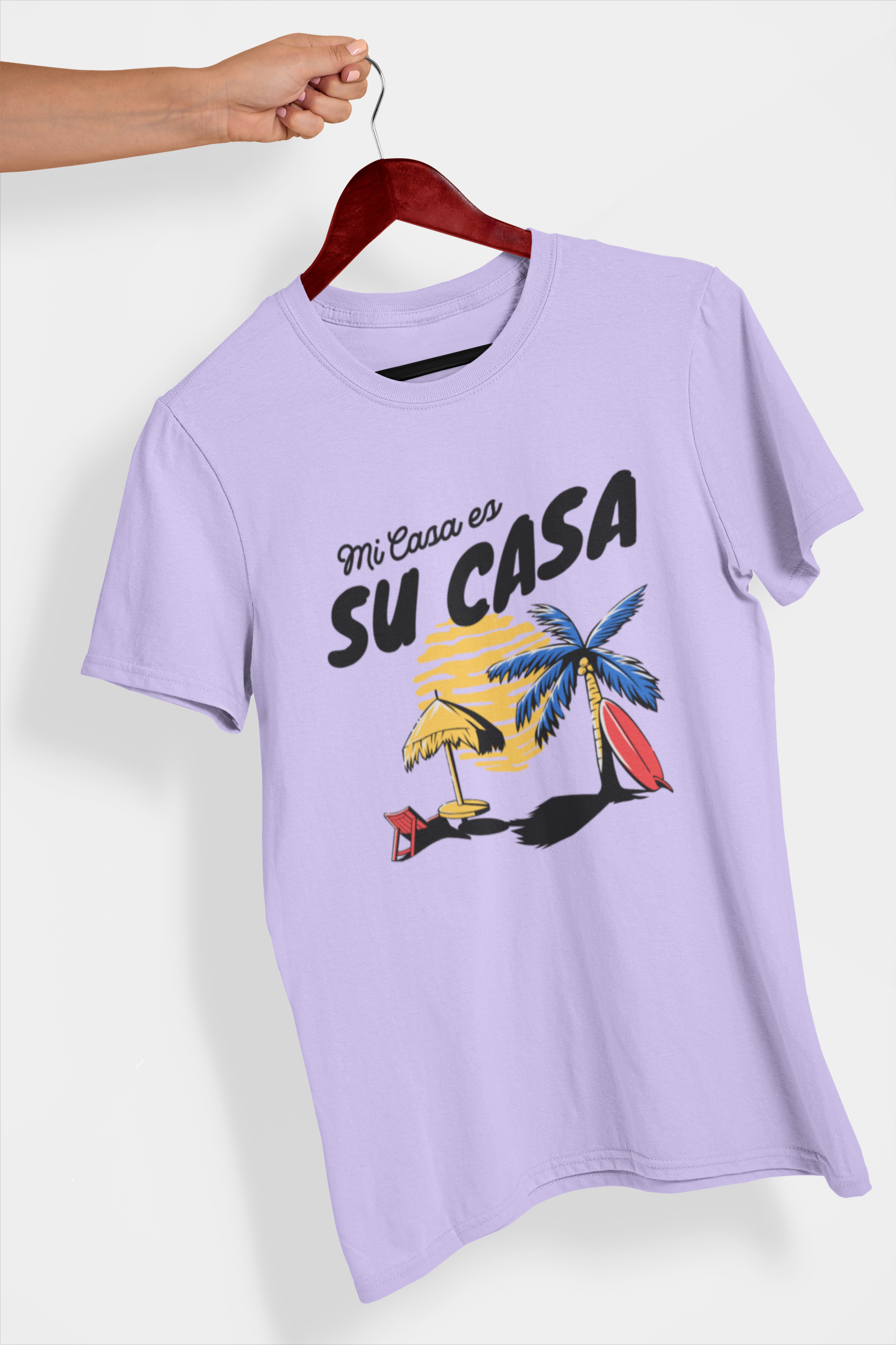 Mi Casa Su Casa Women's Printed T-Shirt Lilac Whisper High & Humble Enterprises