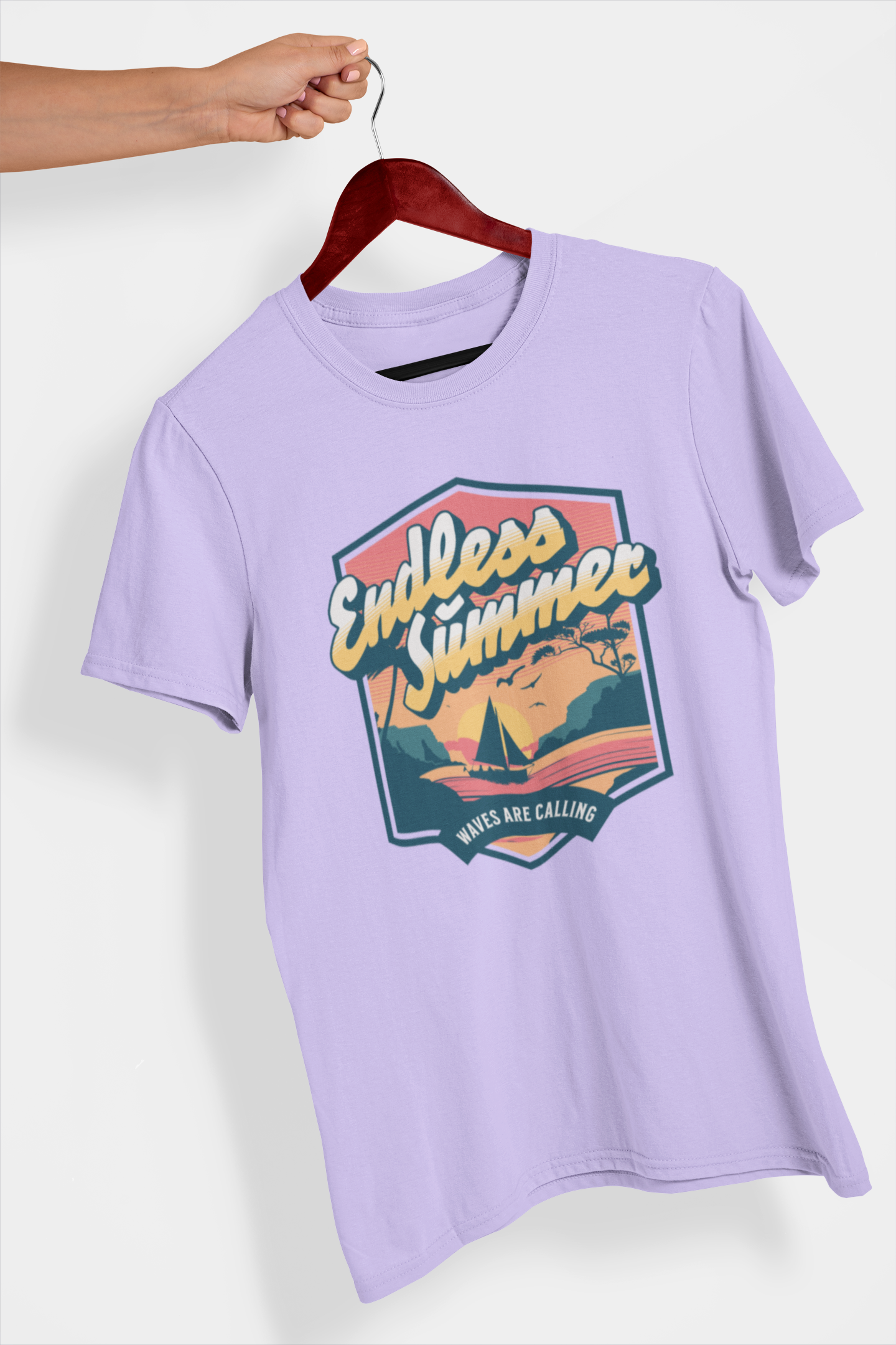 Endless Summer Men's Printed T-shirt Lilac Whisper High & Humble Enterprises