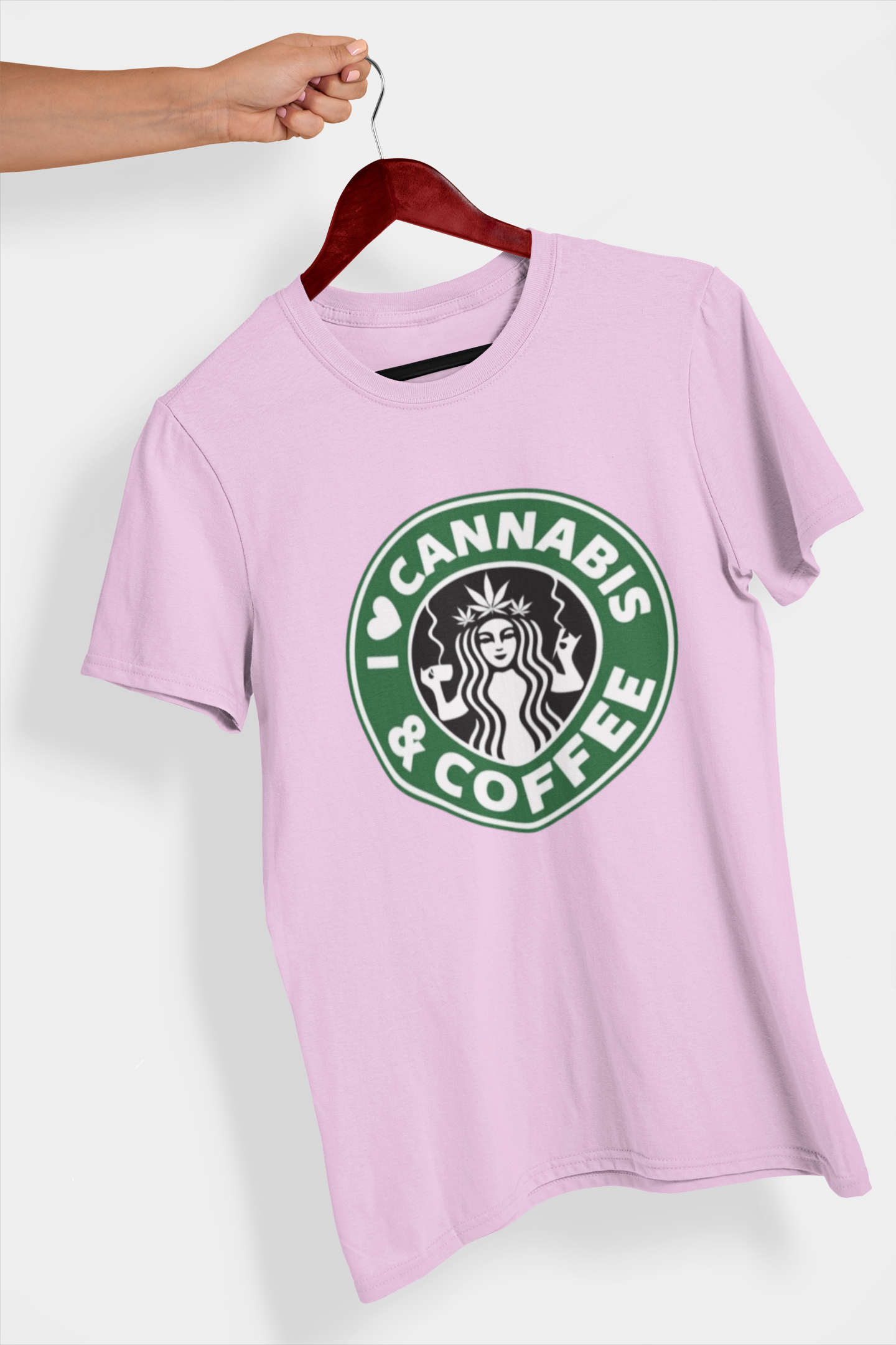 We Love Cannabis Women's Printed T-Shirt Blossom Blush High & Humble Enterprises