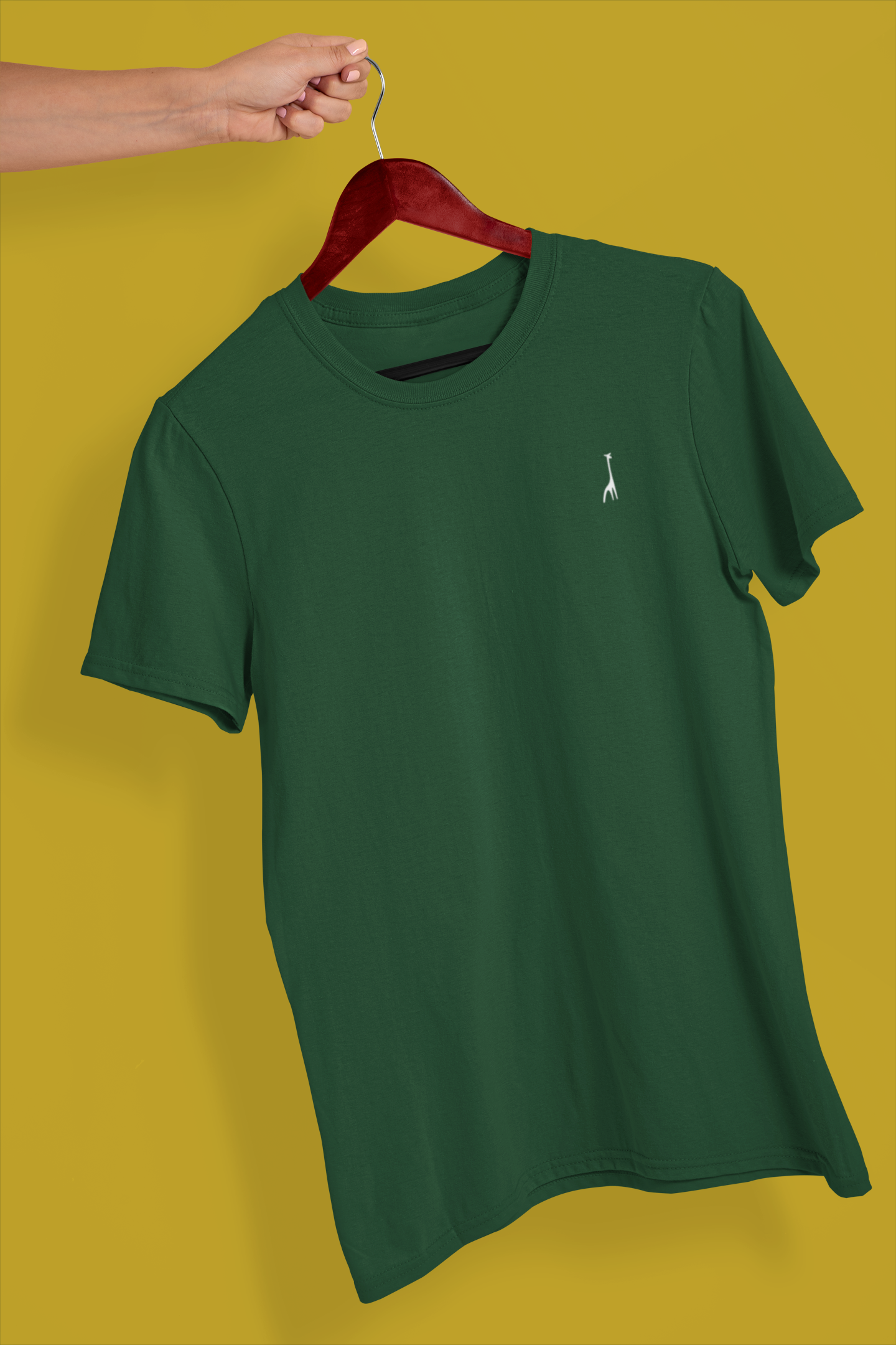 Men's Classic Moss Green Solid T-Shirt High & Humble