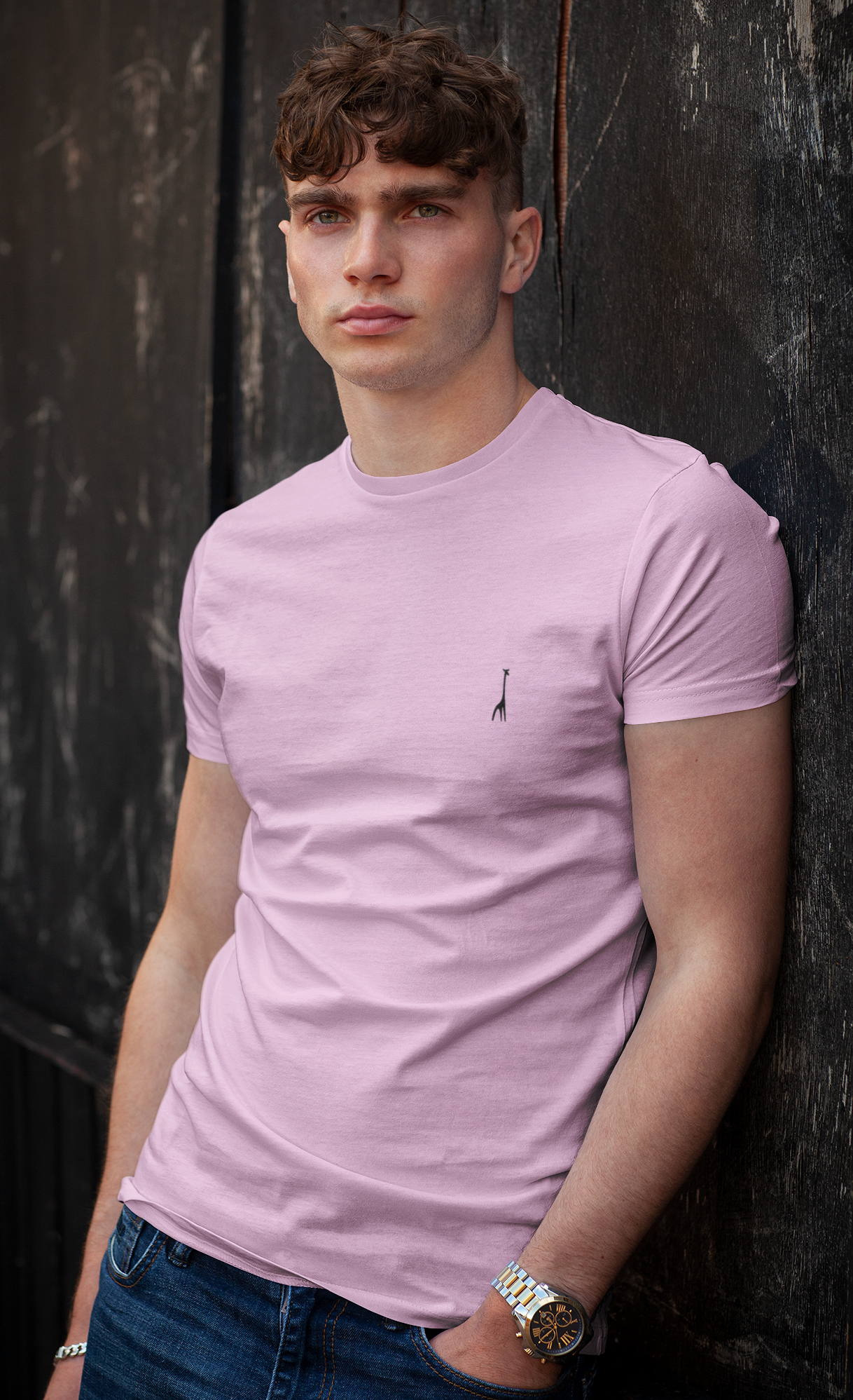 Men's Classic Blossom Blush Solid T-Shirt High & Humble