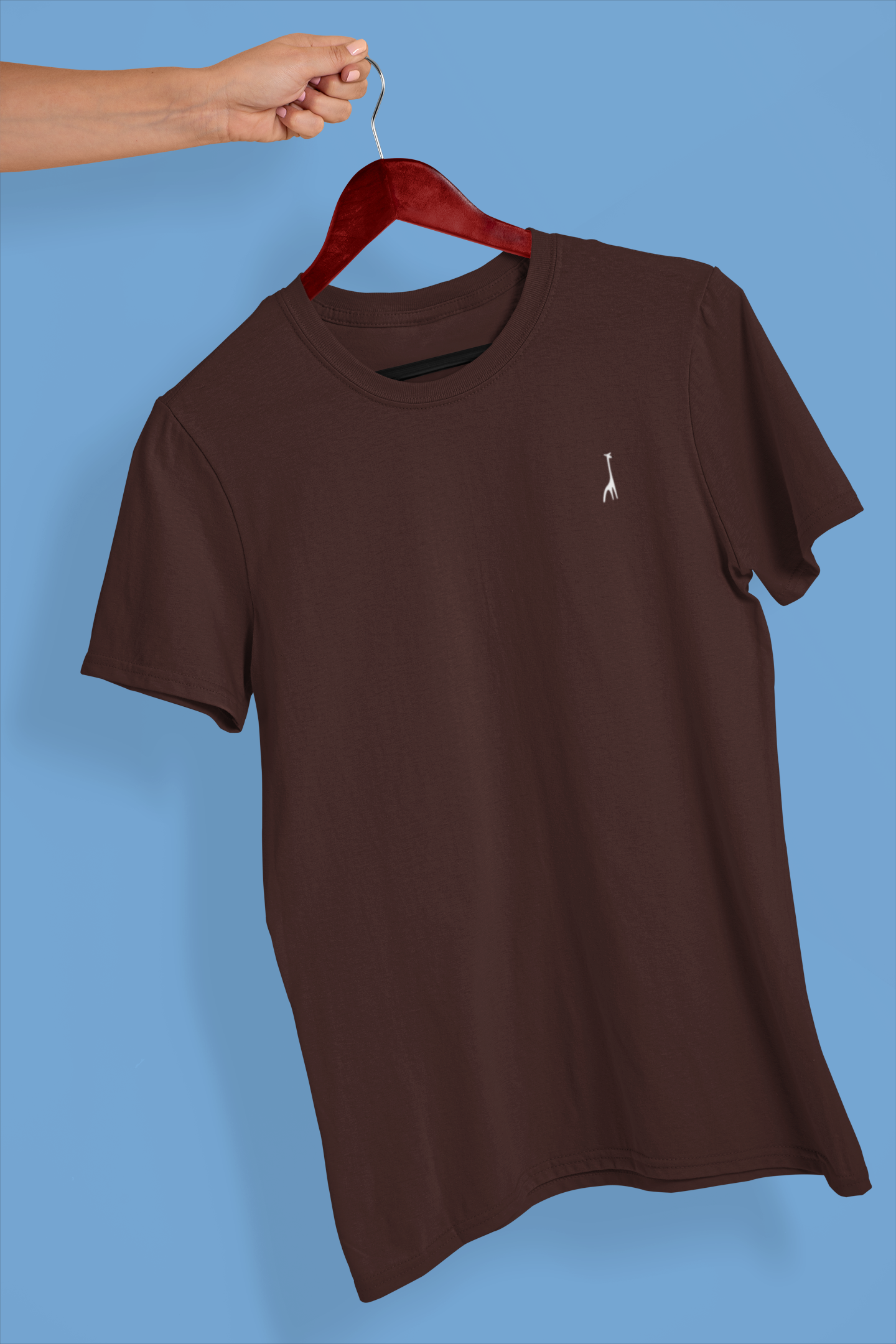 Men's Classic Espresso Brown Solid T-Shirt High & Humble