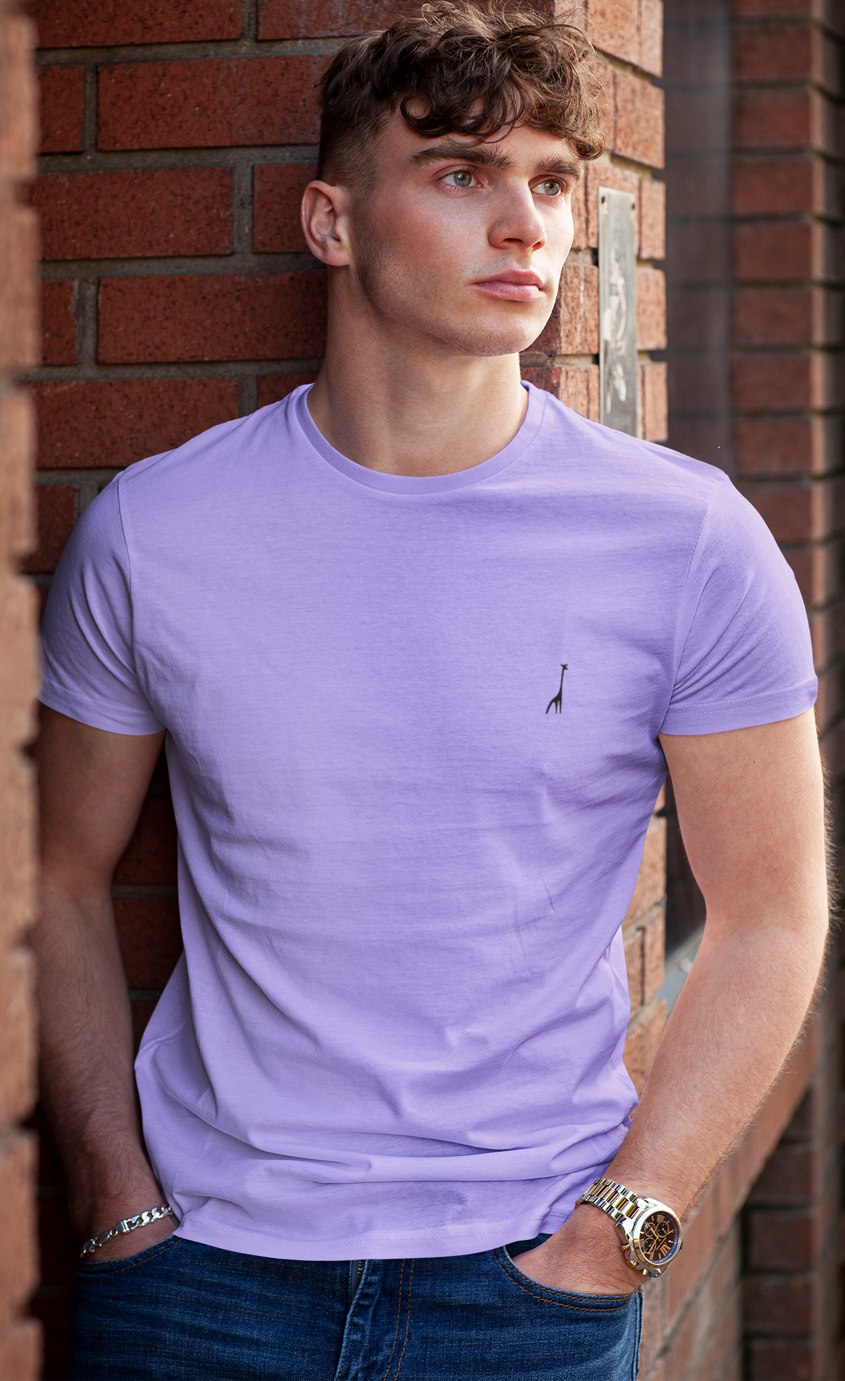 Men's Classic Lilac Whisper Solid T-Shirt High & Humble