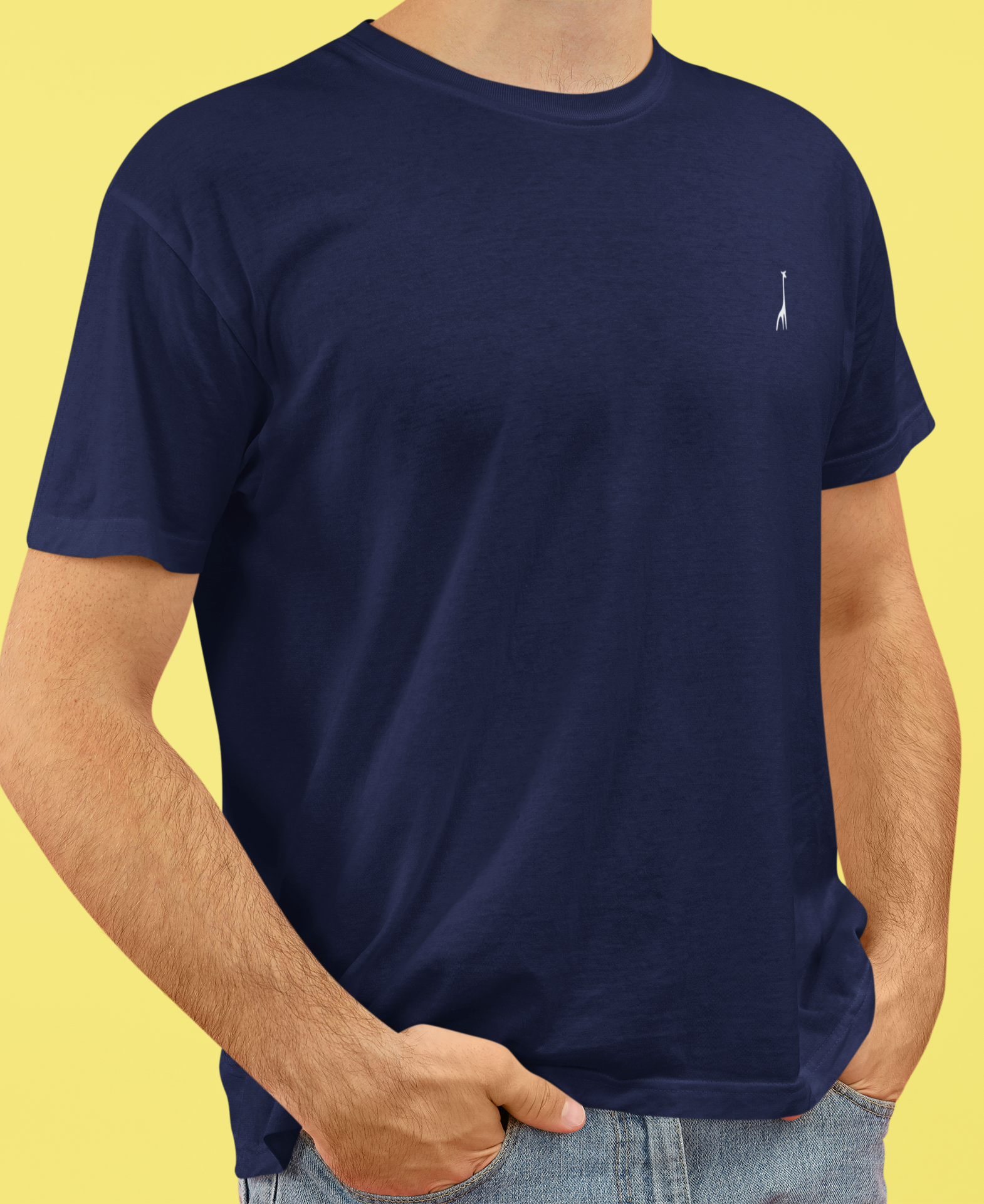 Men's Classic Midnight Blue Solid T-Shirt High & Humble