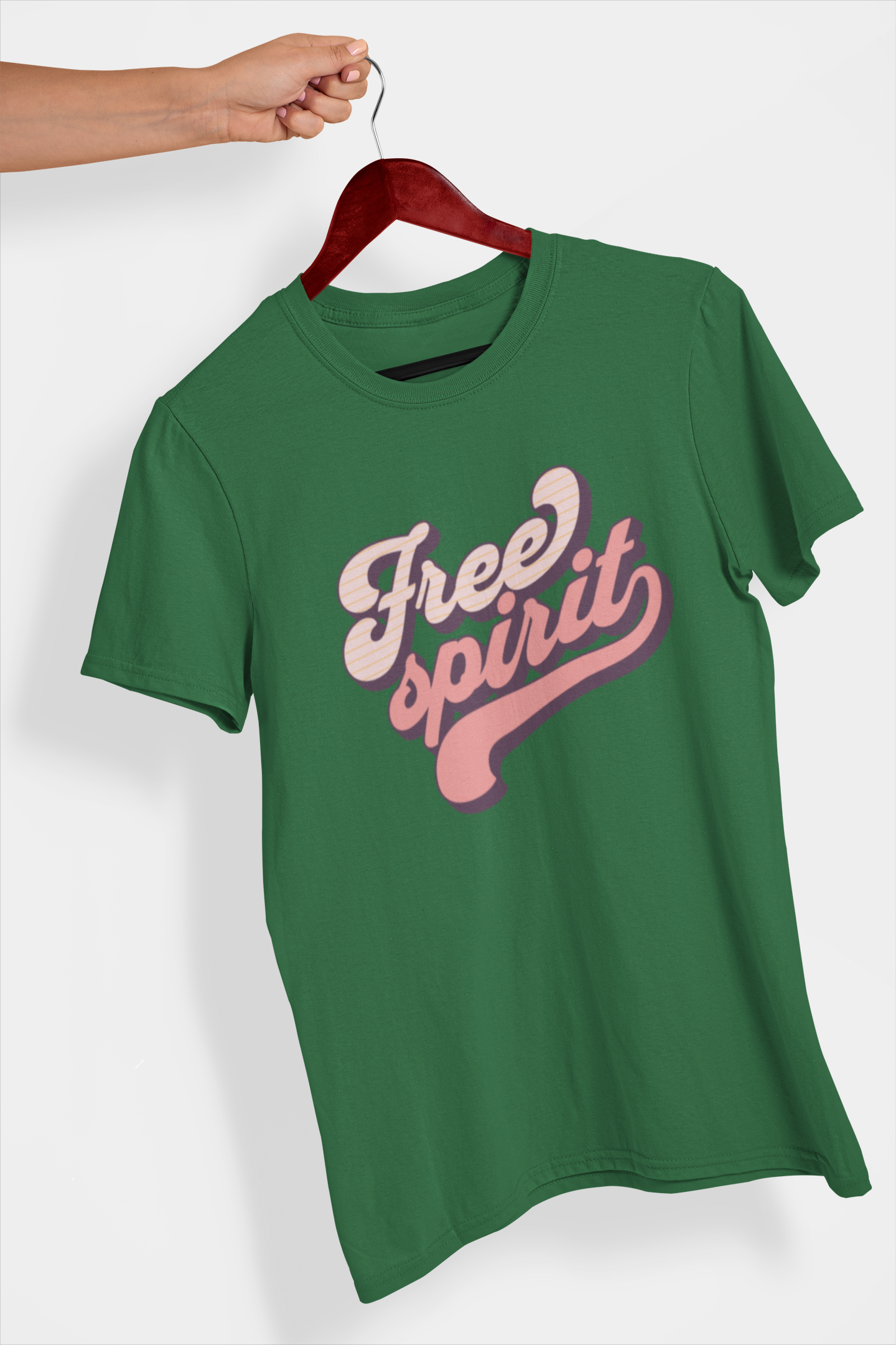 Free Spirit Men's Printed T-shirt Moss Green High & Humble