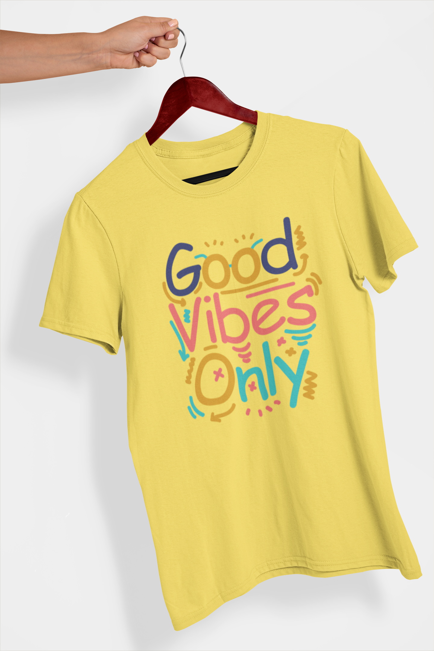 Good Vibes Only Men's Printed T-shirt Banana Bonanza High & Humble