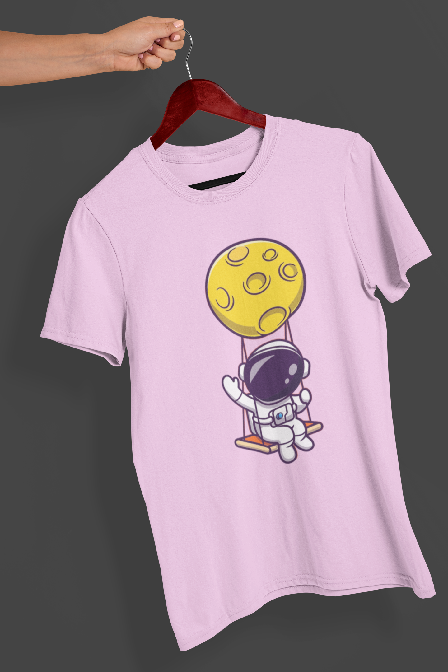 Moon Swing Men's Printed T-shirt Blossom Blush High & Humble