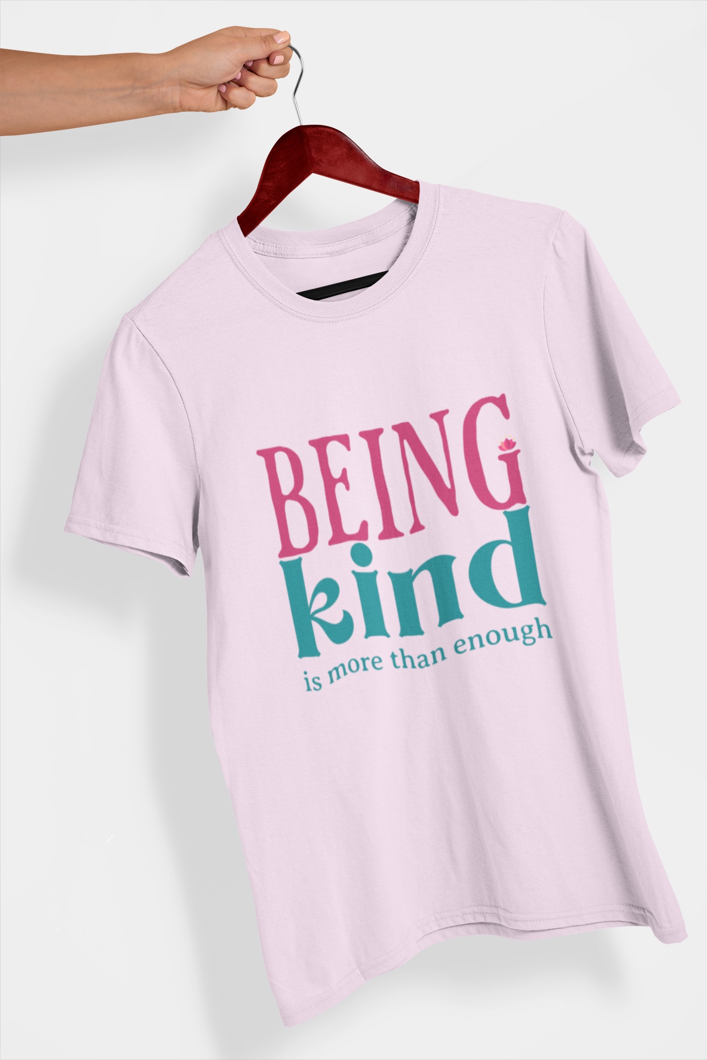 Being Kind Men's Printed T-Shirt Blossom Blush High & Humble