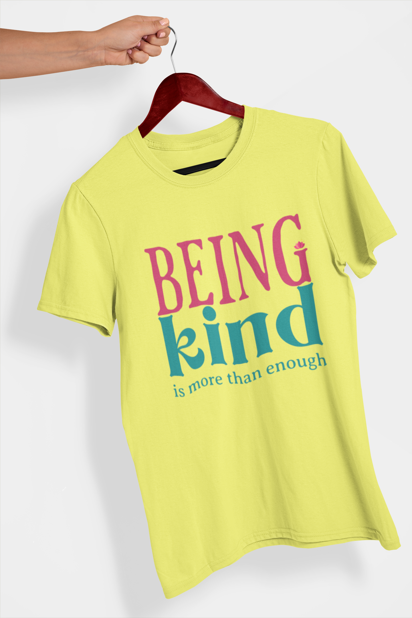 Being Kind Men's Printed T-Shirt Lemon Zest High & Humble