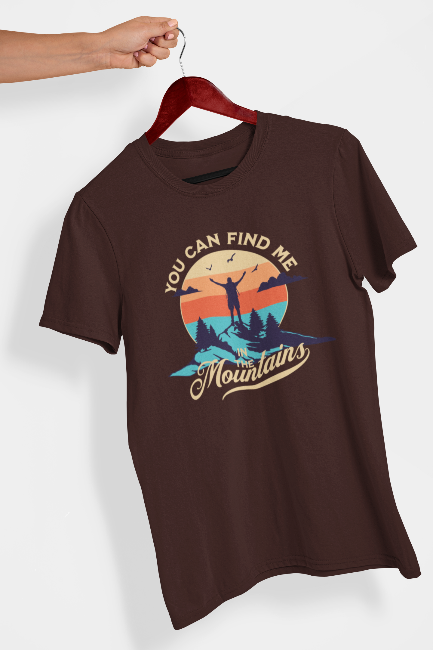 Find me There Men's Printed T-shirt Espresso Brown High & Humble