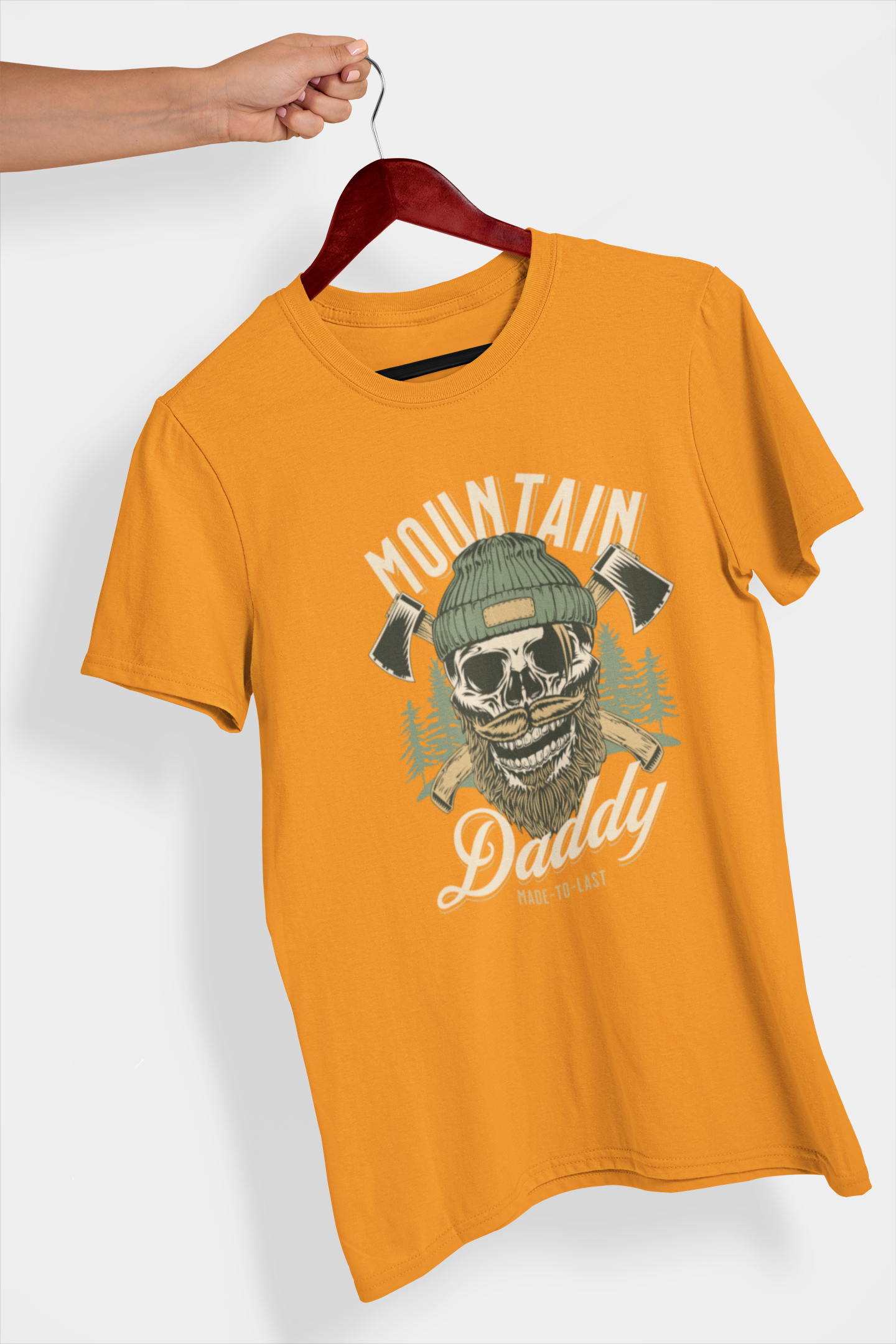 Mountain Daddy Men's Printed T-shirt Tangerine Tango High & Humble