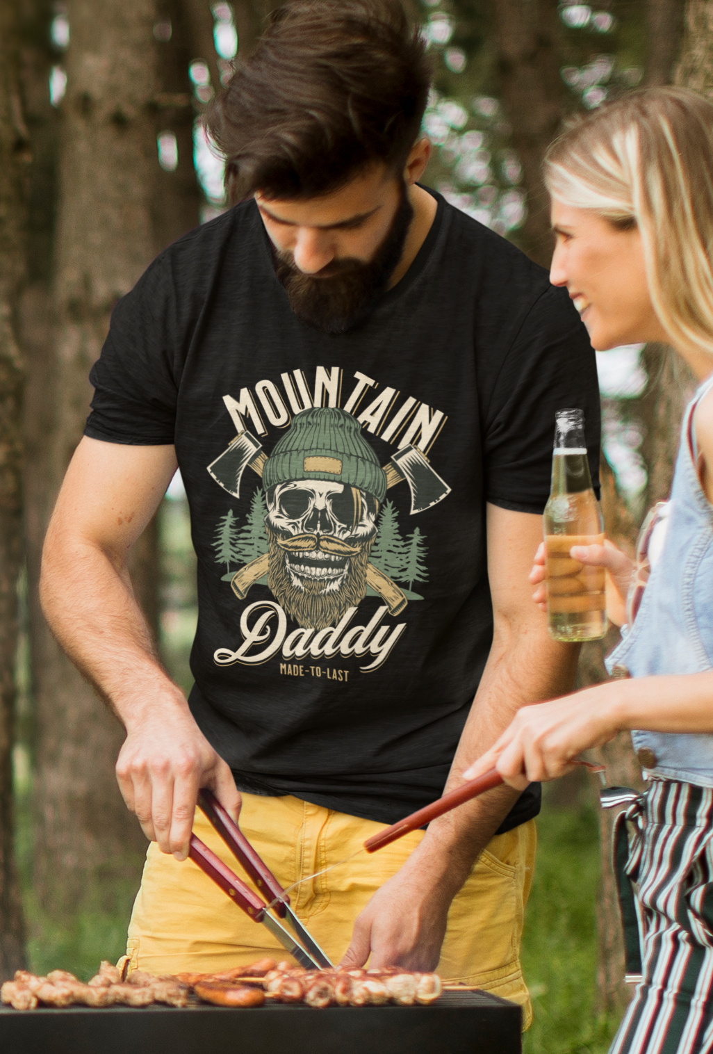 Mountain Daddy Men's Printed T-shirt Venom Black High & Humble