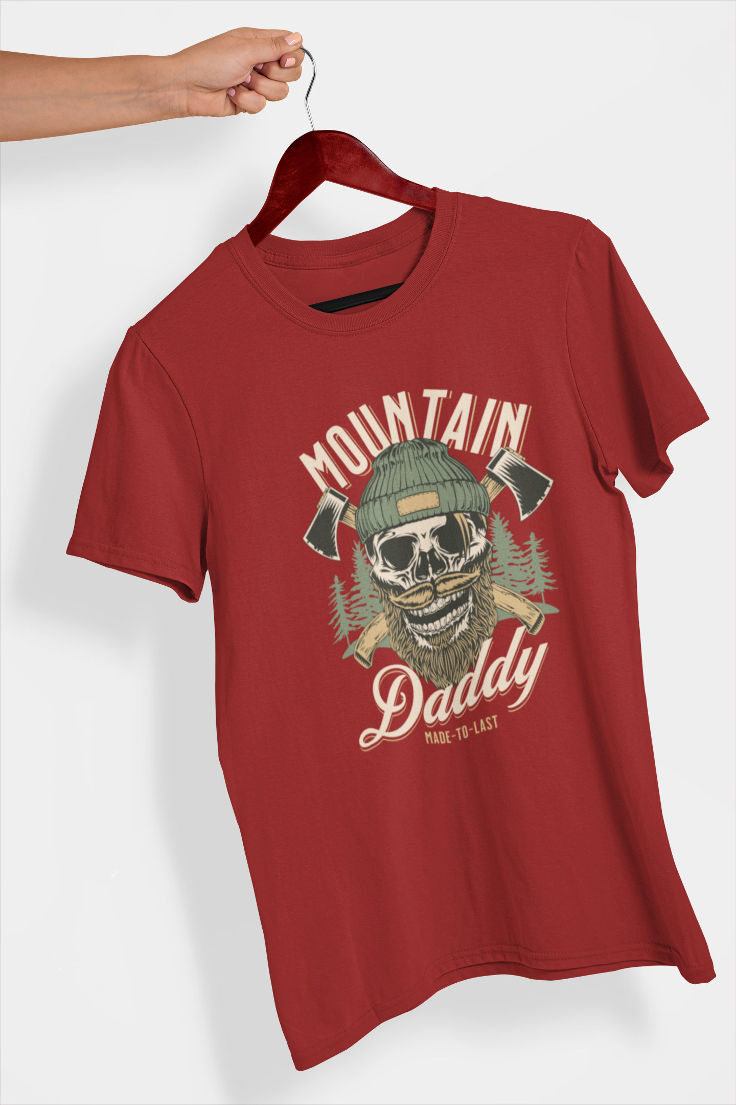 Mountain Daddy Men's Printed T-shirt Lannister Maroon High & Humble