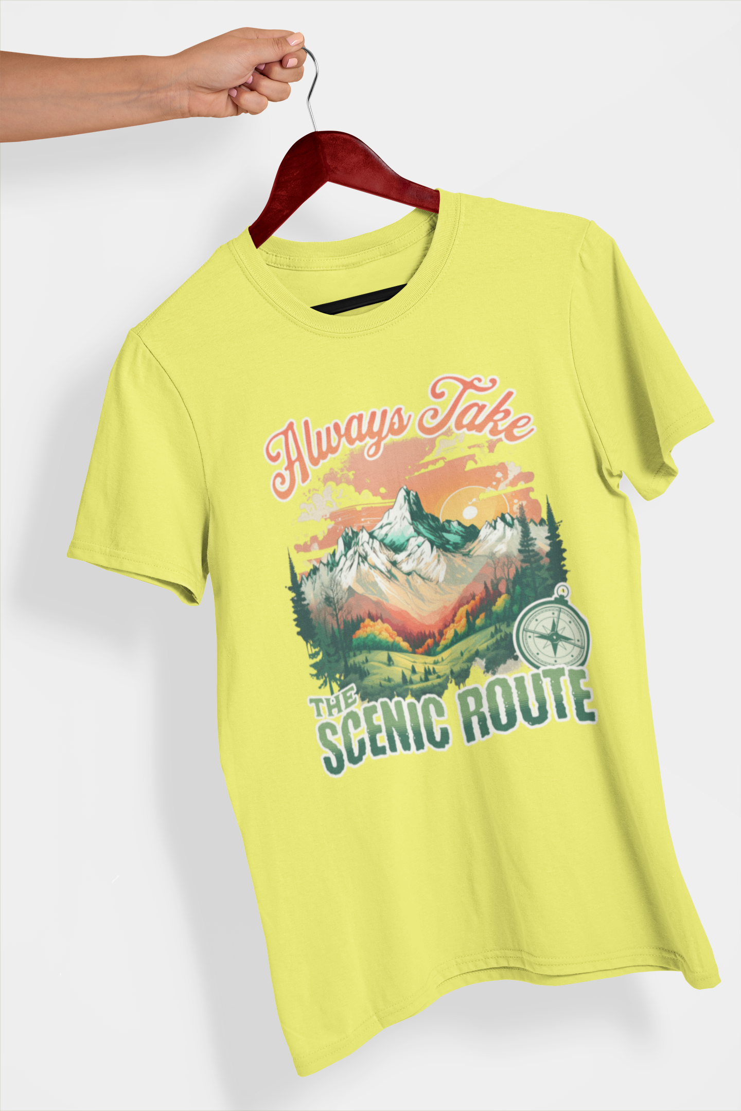 Scenic Route Men's Printed T-shirt Lemon Zest High & Humble