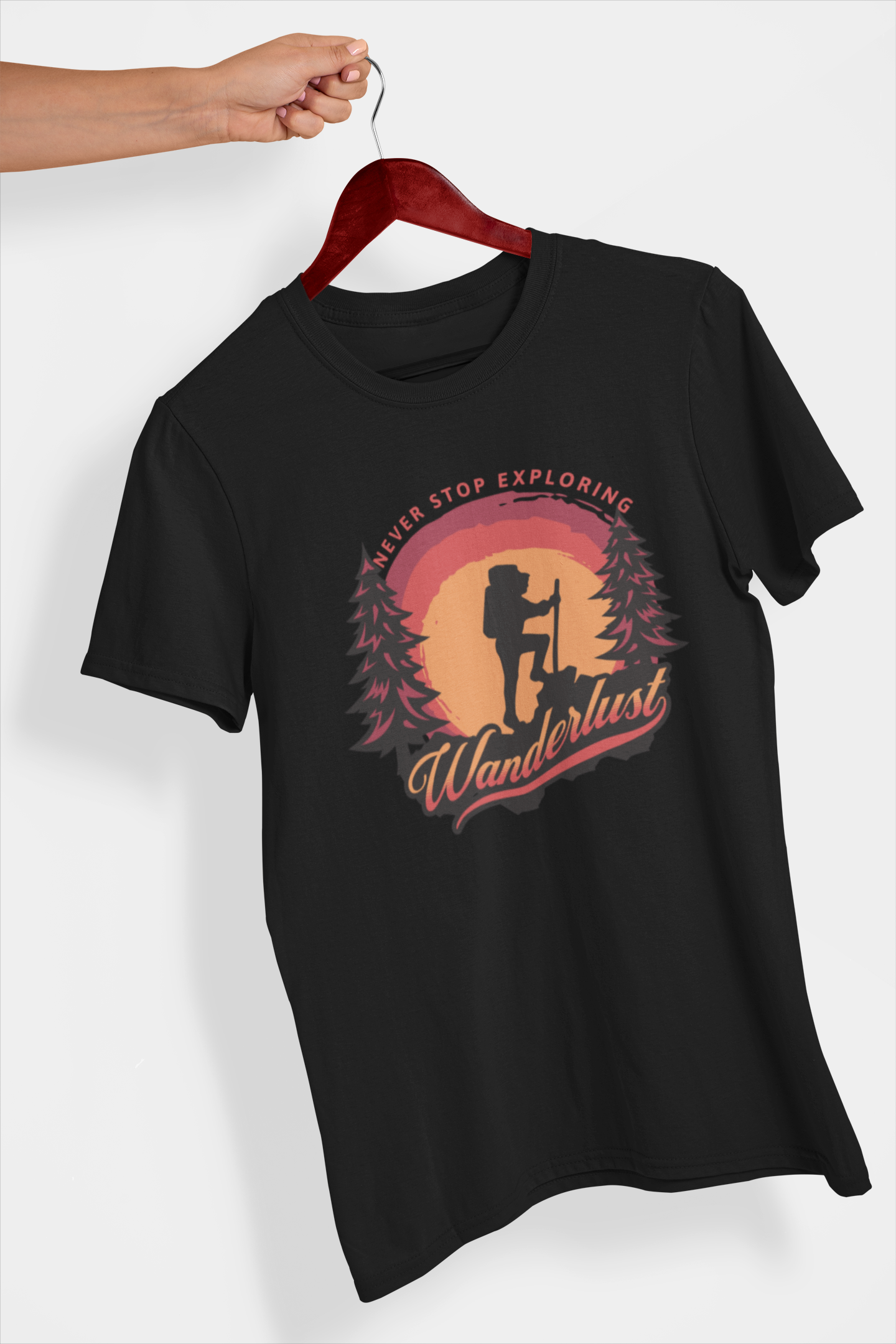 Wanderlust Men's Printed T-shirt Venom Black High & Humble