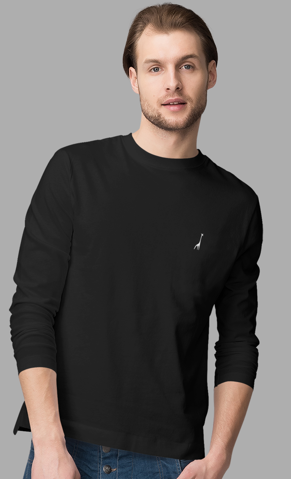 Men's Full Sleeve Venom Black Solid T-Shirt High & Humble