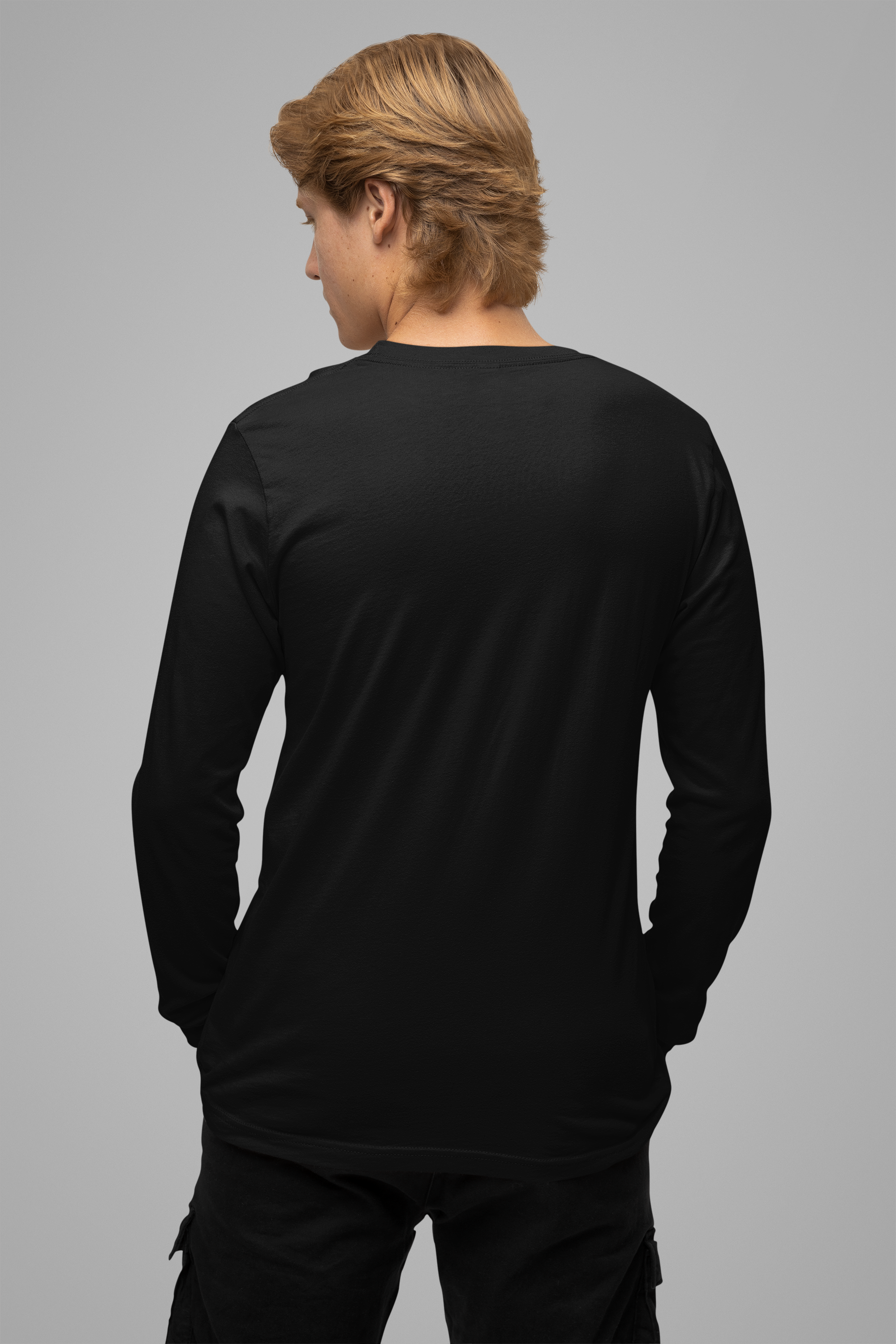 Men's Full Sleeve Venom Black Solid T-Shirt High & Humble