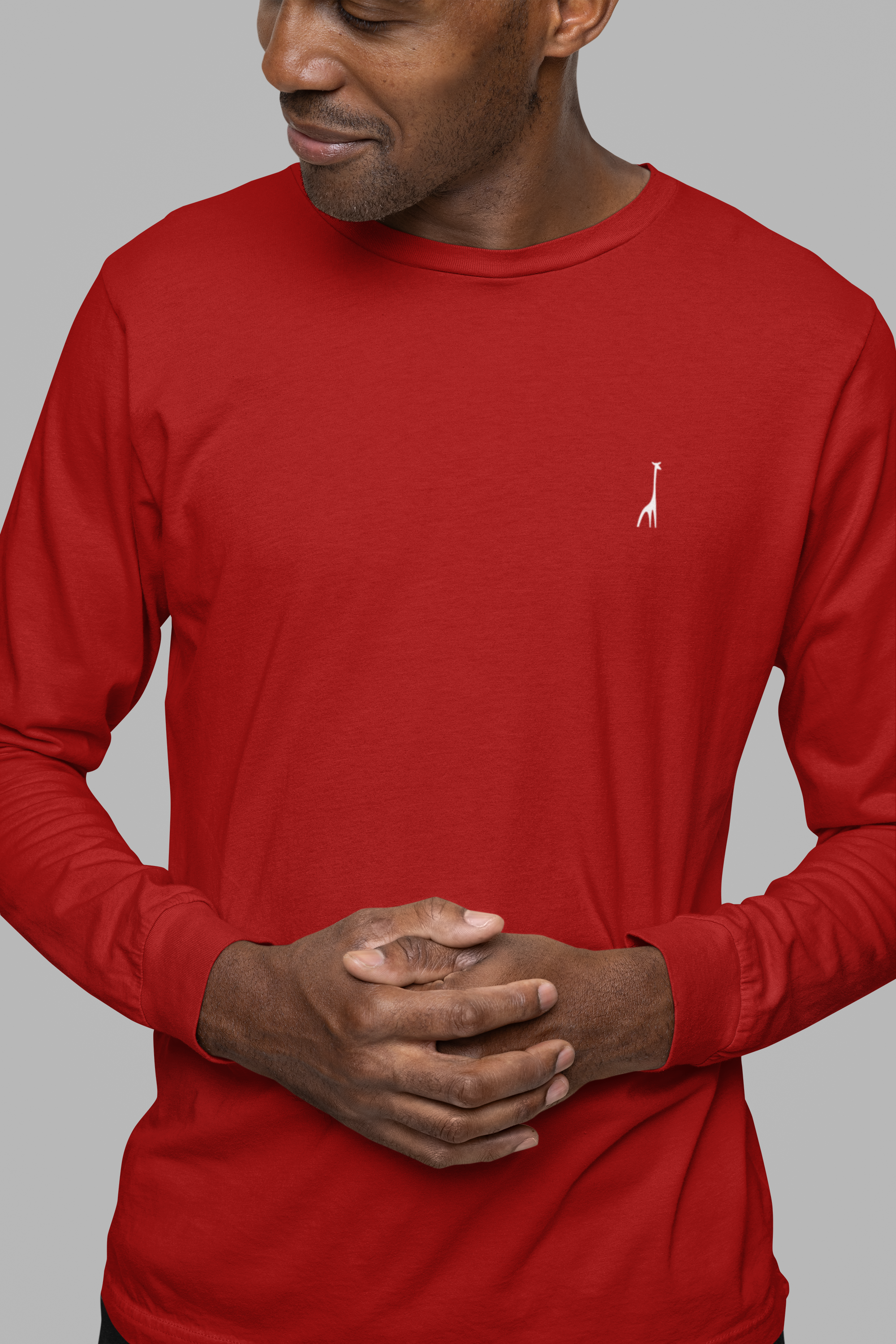 Men's Full Sleeve Spidy Red Solid T-Shirt High & Humble