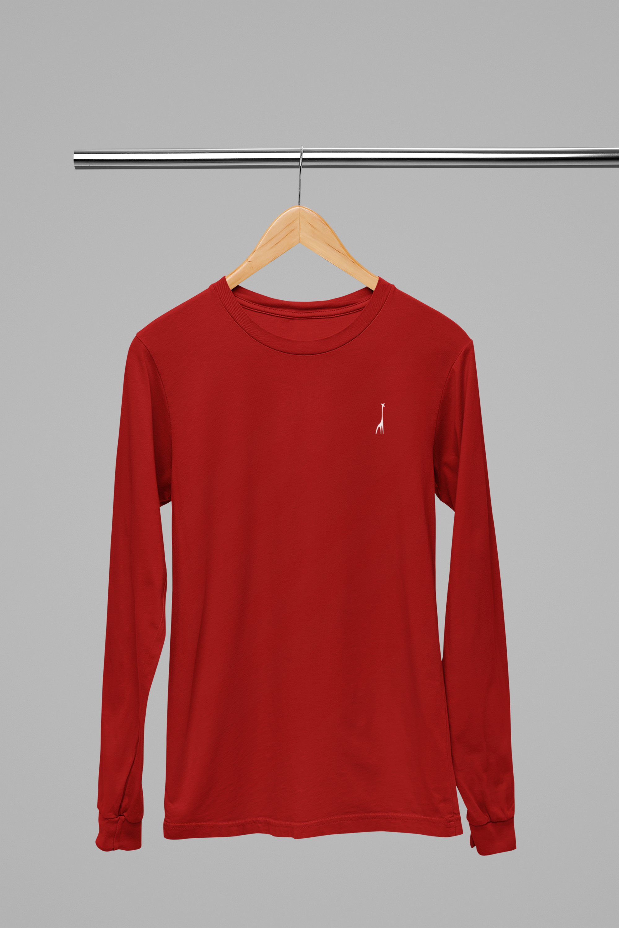 Men's Full Sleeve Spidy Red Solid T-Shirt High & Humble