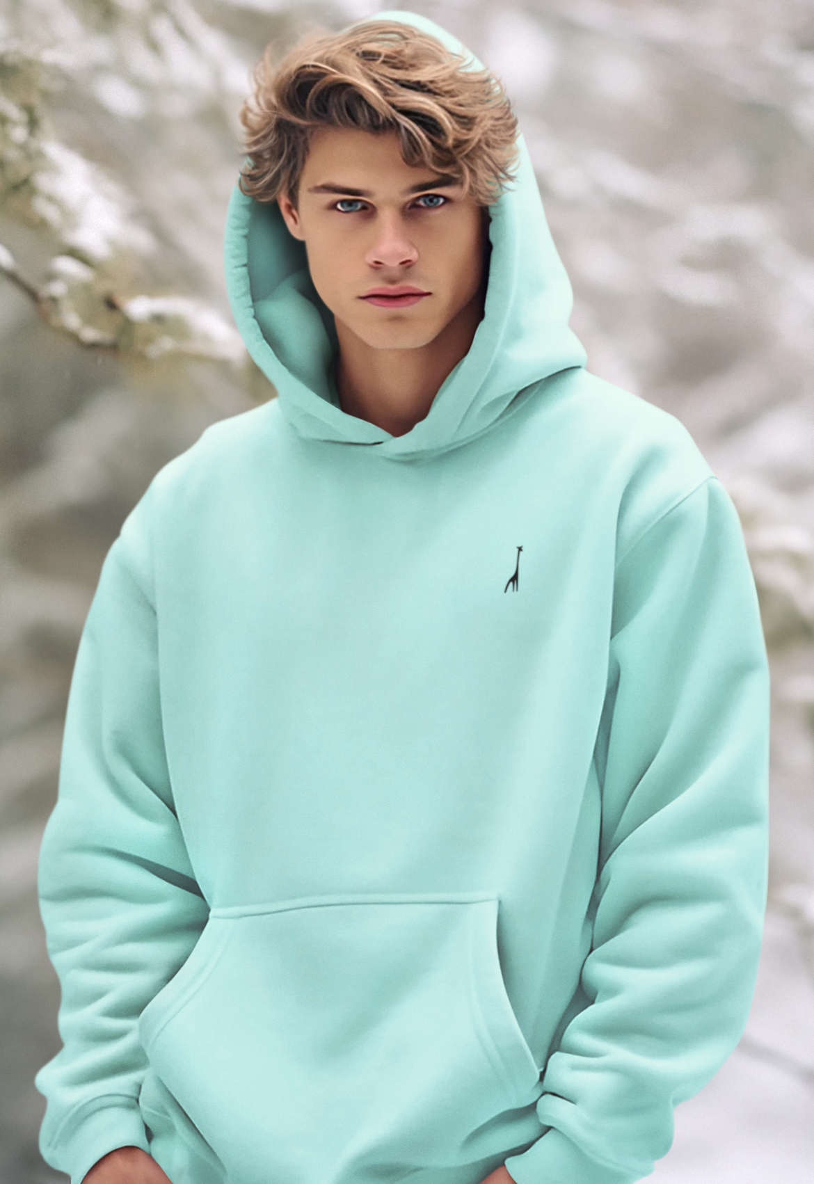 Men's Buttercup Mint Solid Hoodie High & Humble