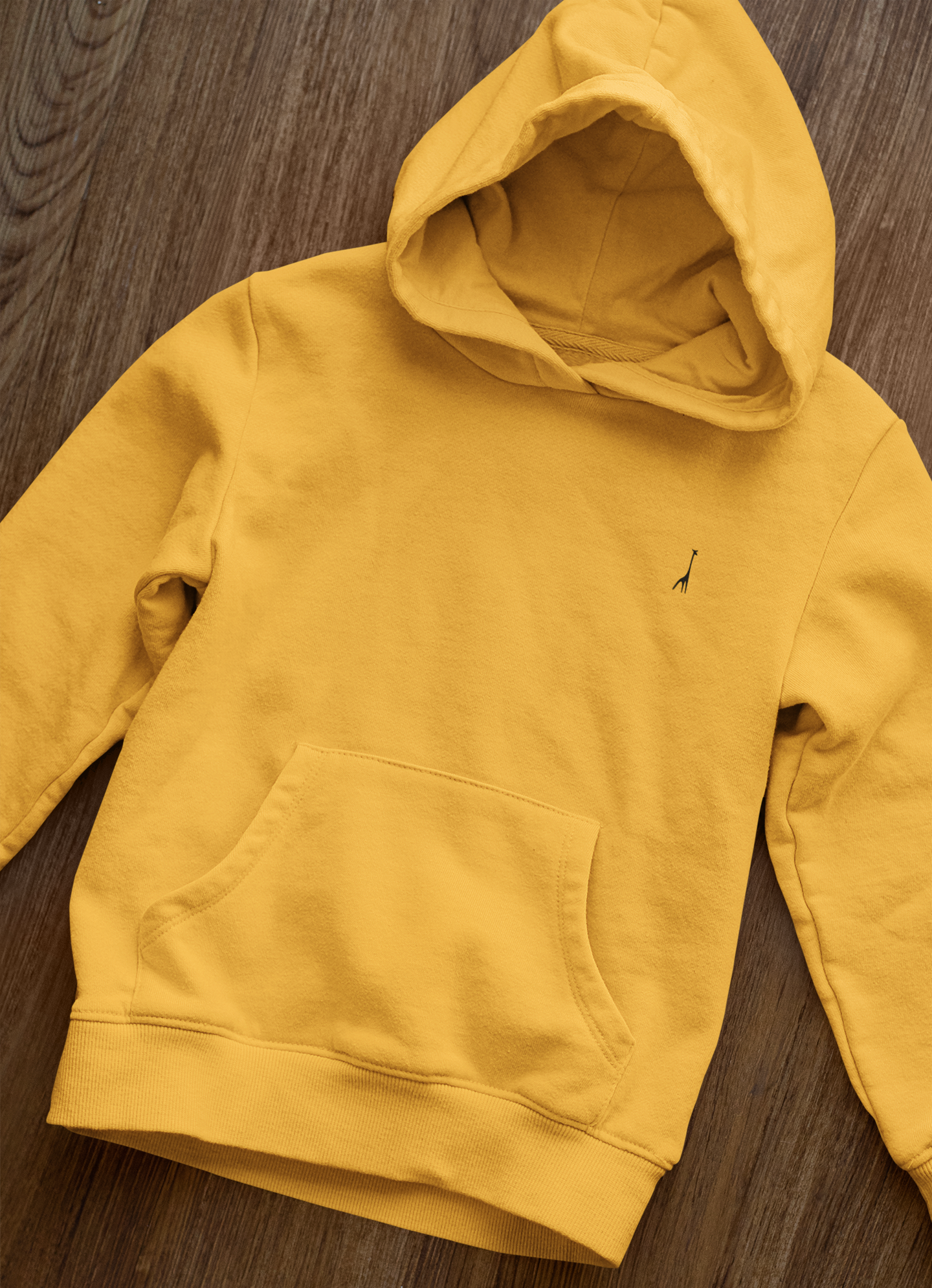 Men's Sunshine Yellow Solid Hoodie High & Humble