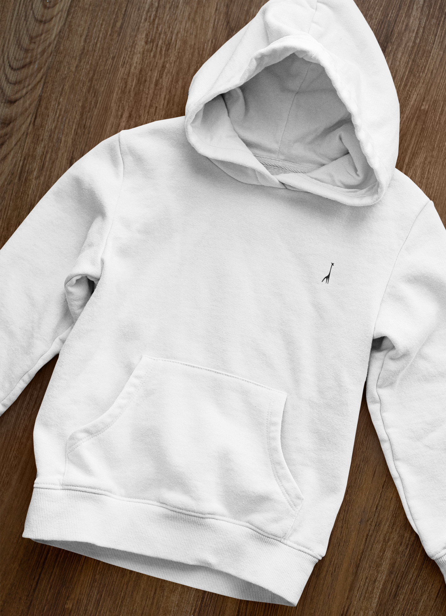 Men's White Walker Solid Hoodie High & Humble