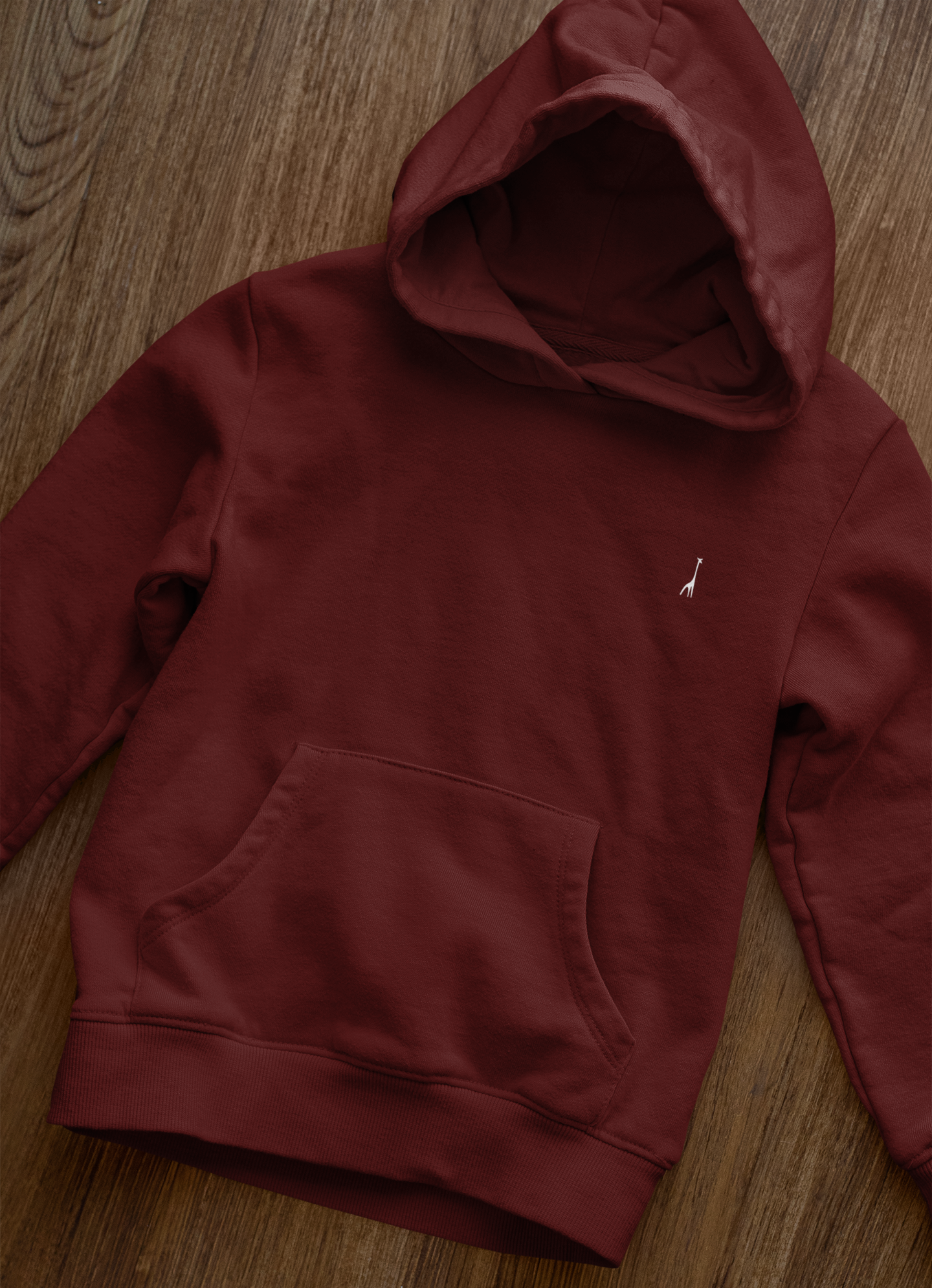 Men's Lannister Maroon Solid Hoodie High & Humble