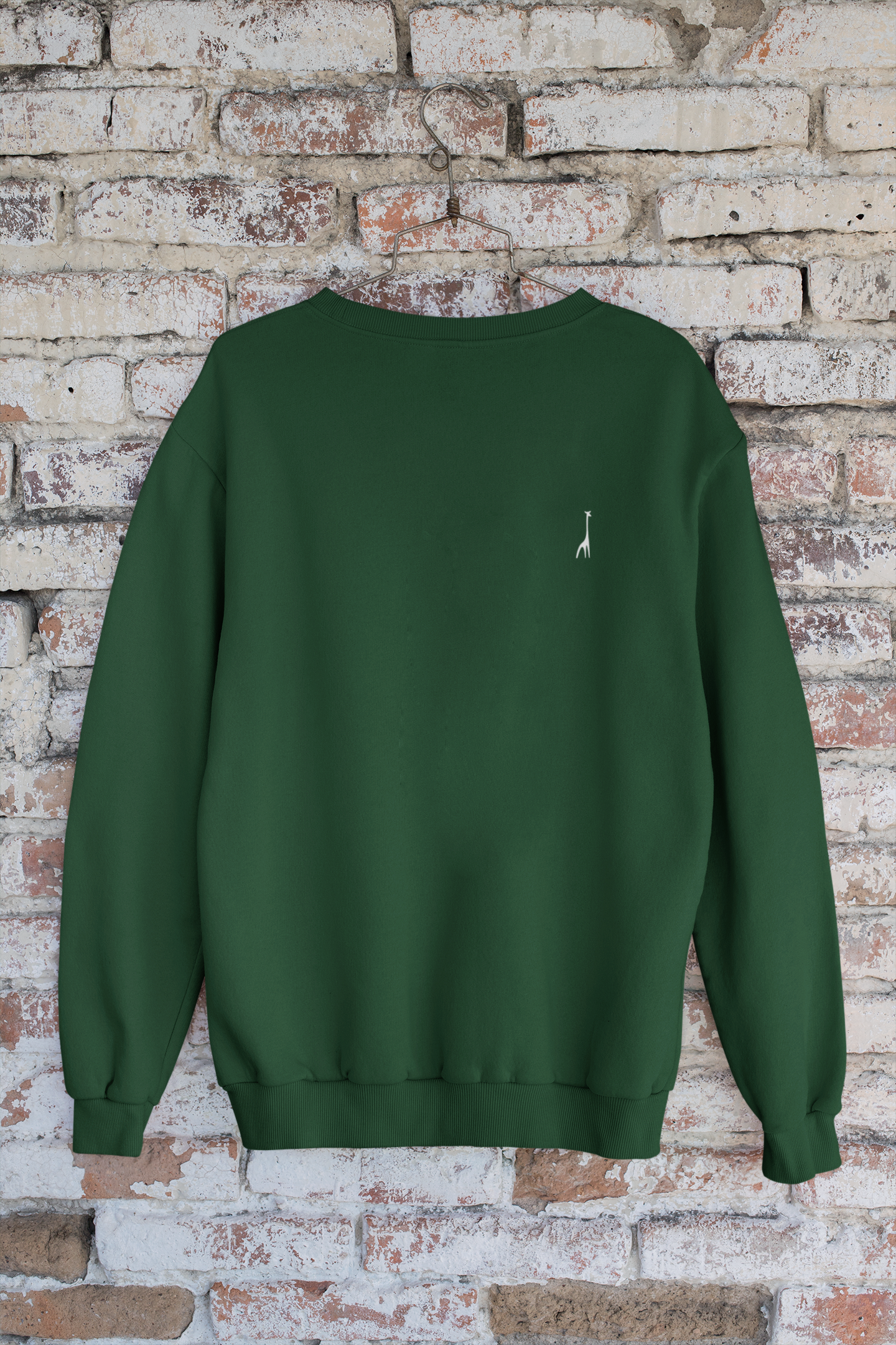 Men's Oversized Moss Green Solid Sweatshirt High & Humble