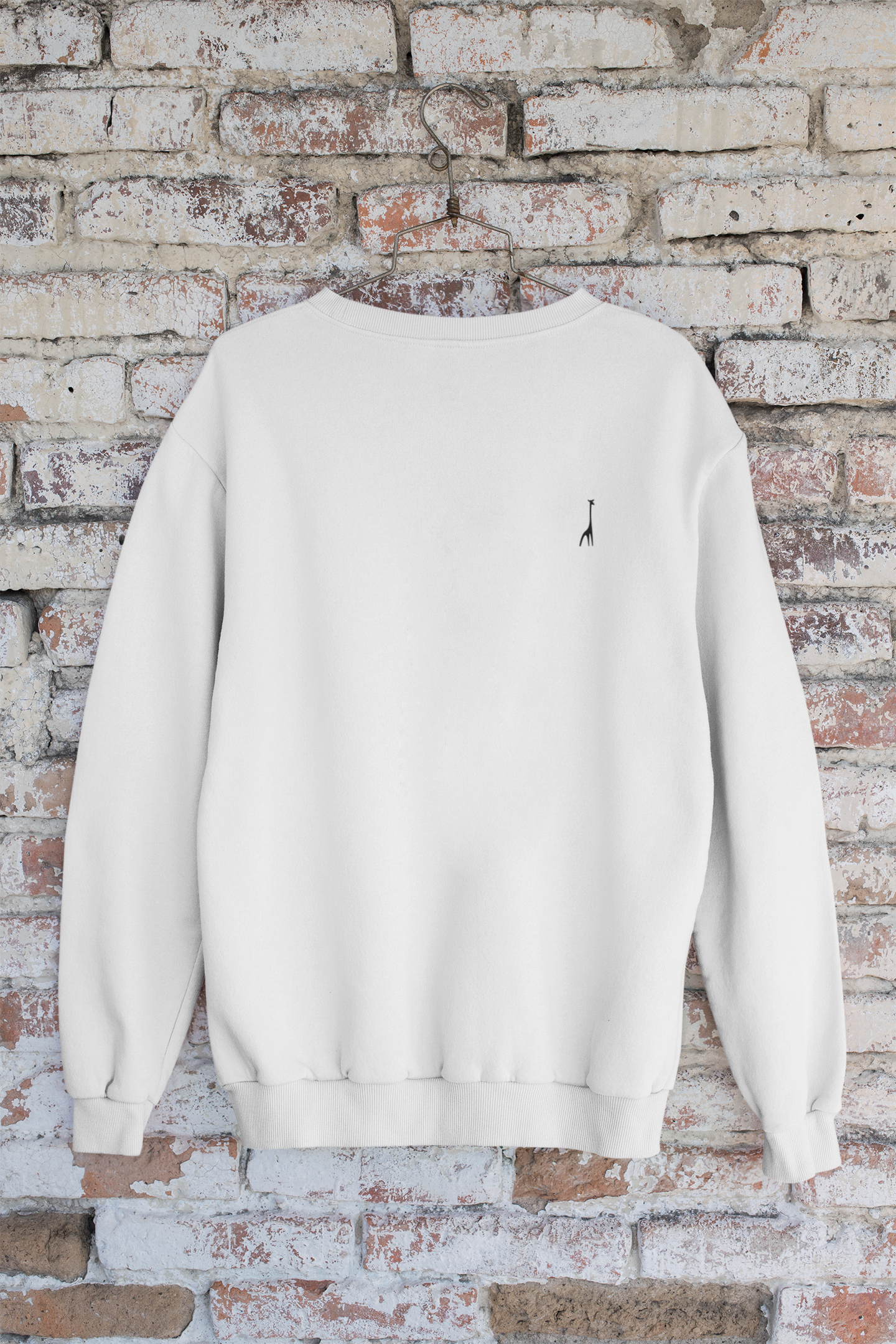 Men's Oversized White Walker Solid Sweatshirt High & Humble