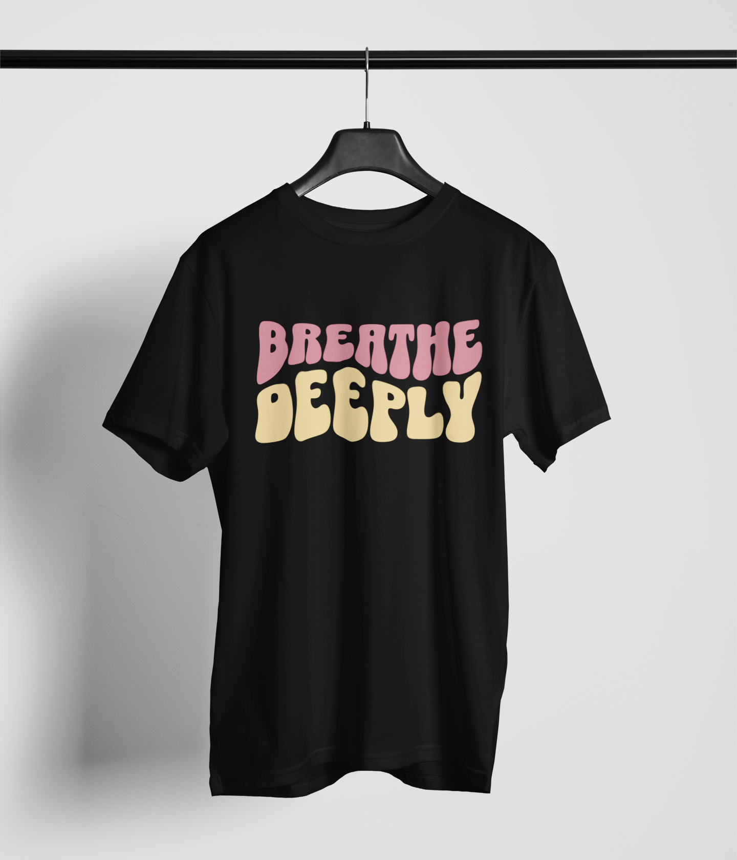 Breathe Deeply Men's Oversized Printed T-Shirt Venom Black High & Humble