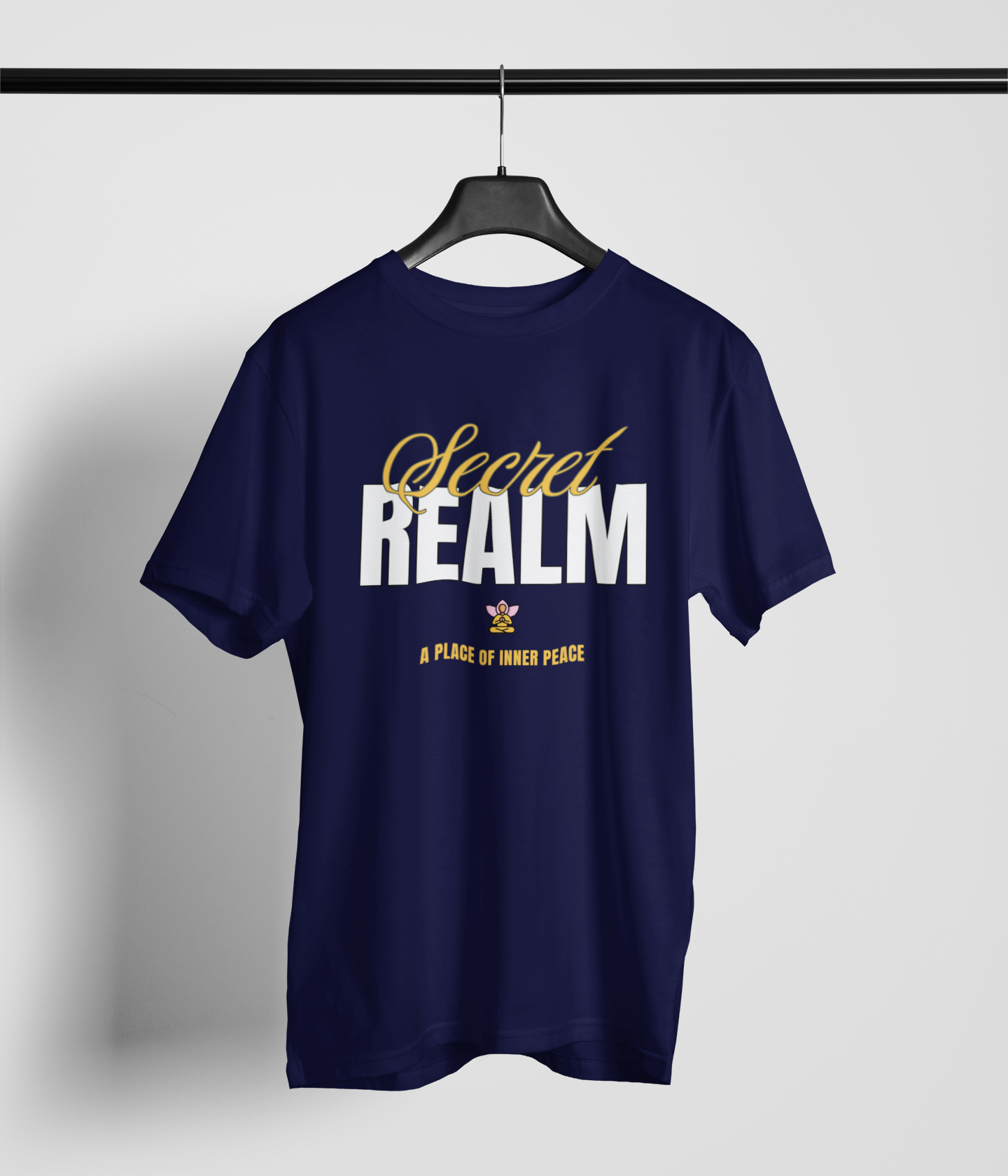 Secret Realm Men's Oversized Printed T-Shirt Midnight Blue High & Humble