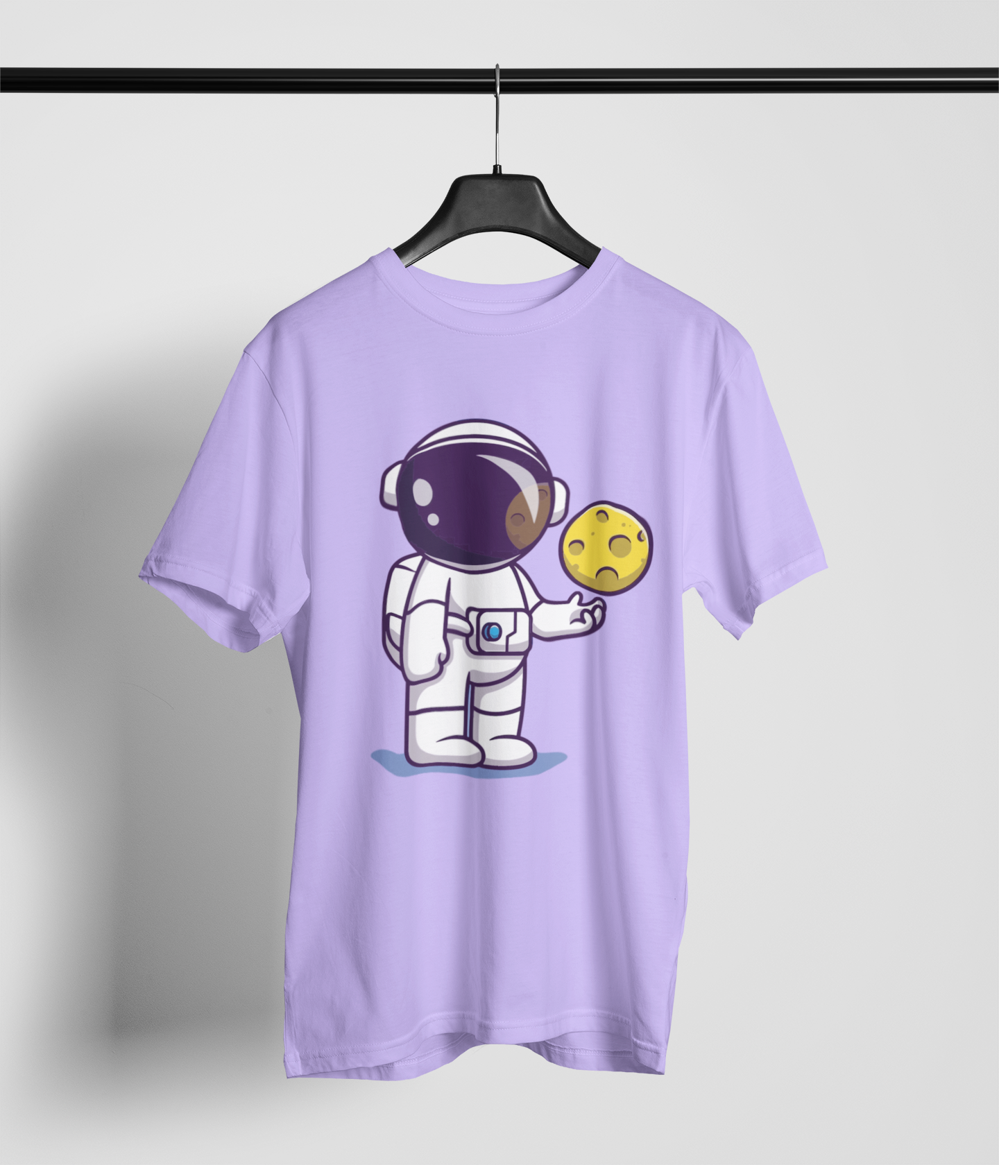 Moon Ball Men's Oversized Printed T-Shirt Lilac Whisper High & Humble