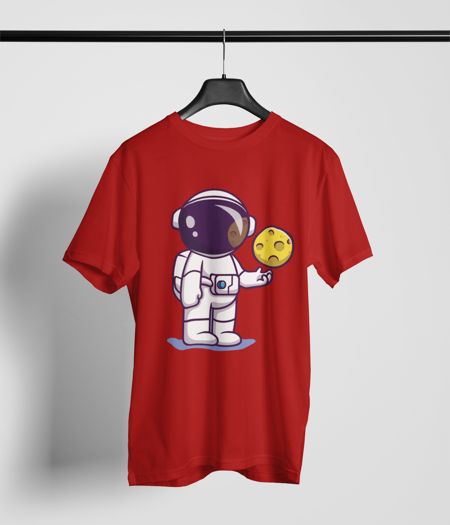 Moon Ball Men's Oversized Printed T-Shirt Spidy Red High & Humble