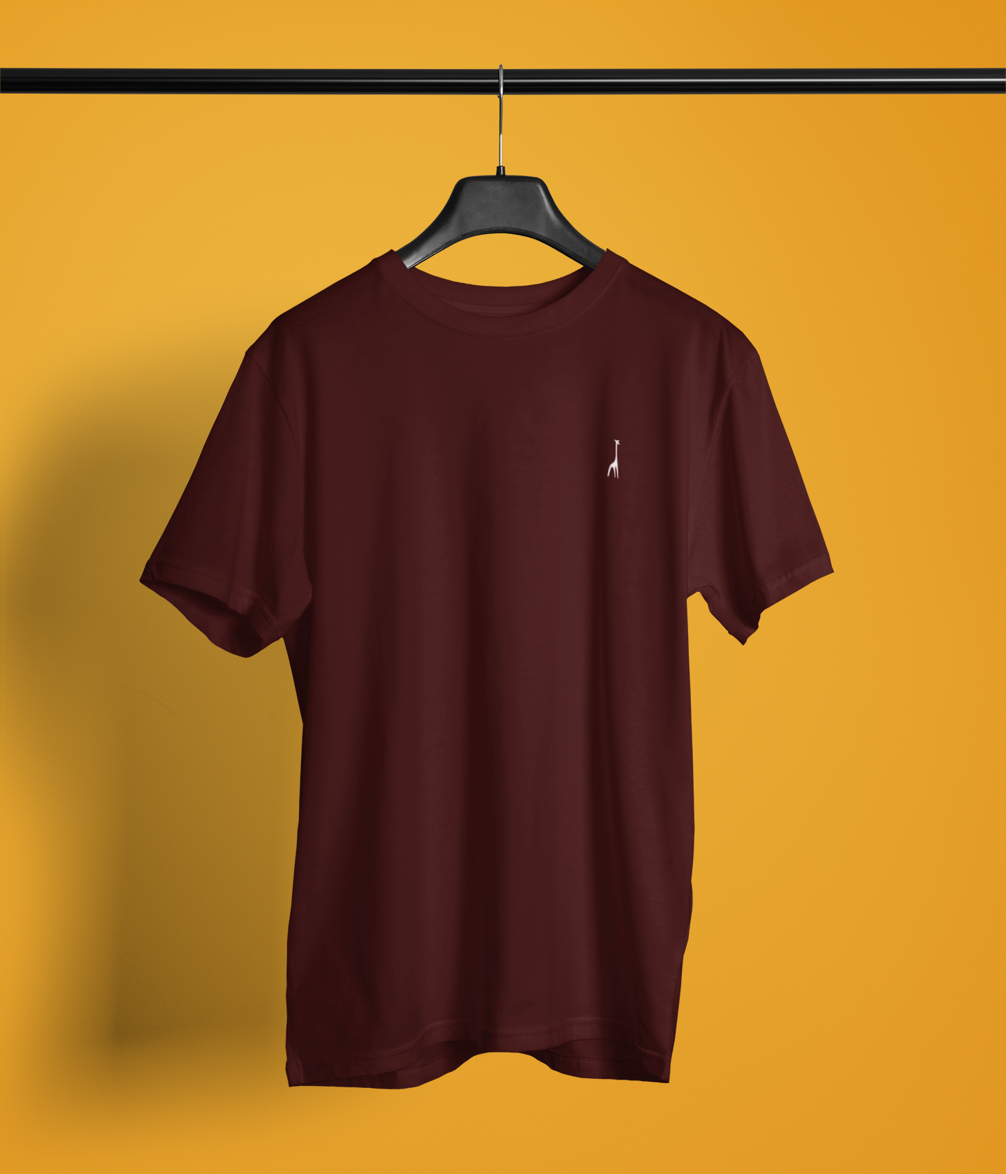 Men's Oversized Lannister Maroon Solid T-Shirt High & Humble