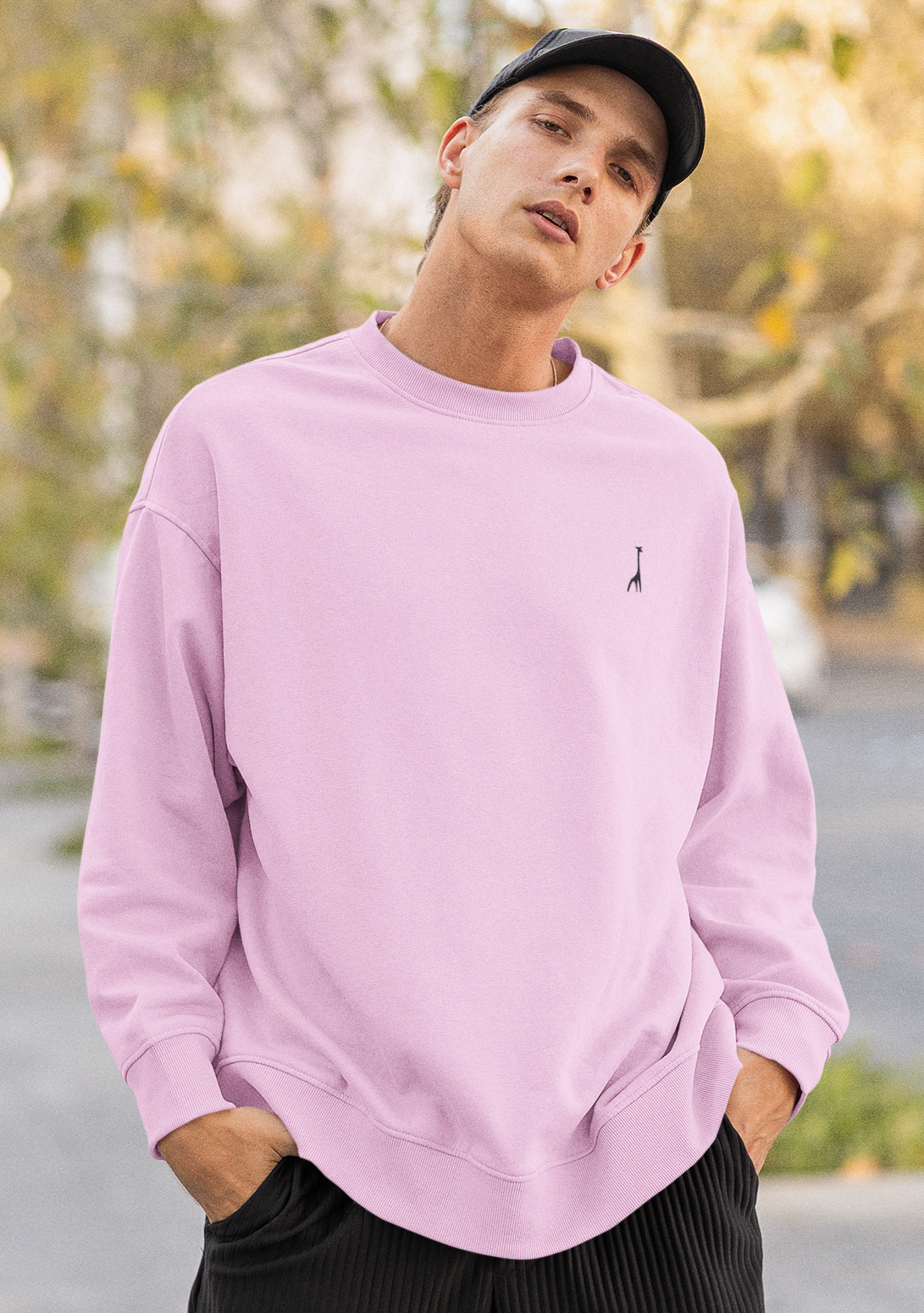 Men's Blossom Blush Solid Sweatshirt High & Humble