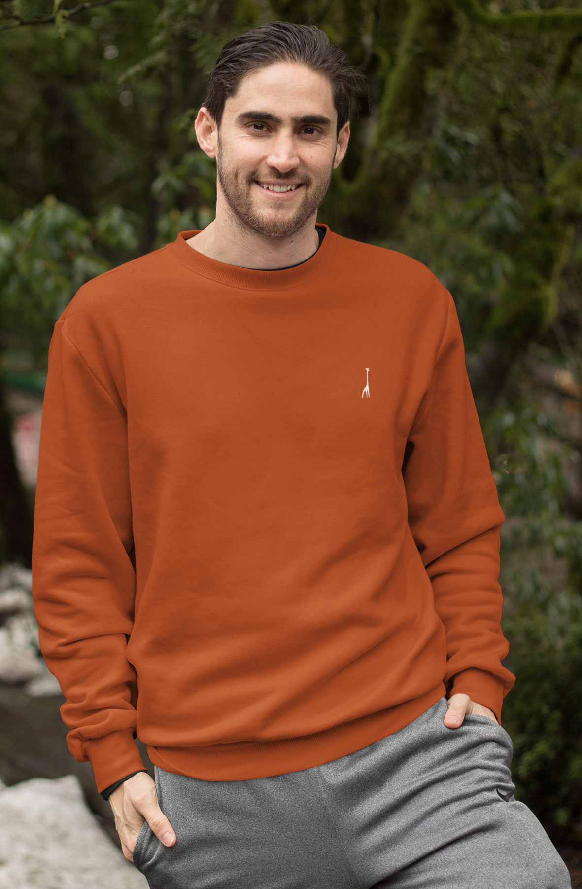 Men's Coral Crush Solid Sweatshirt High & Humble