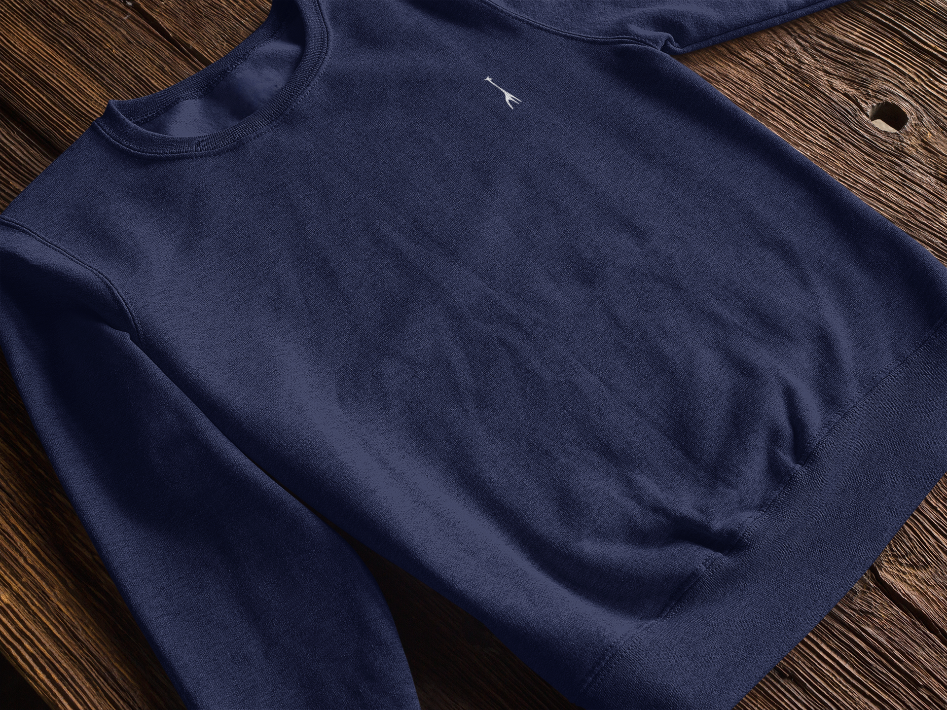 Men's Midnight Blue Solid Sweatshirt High & Humble