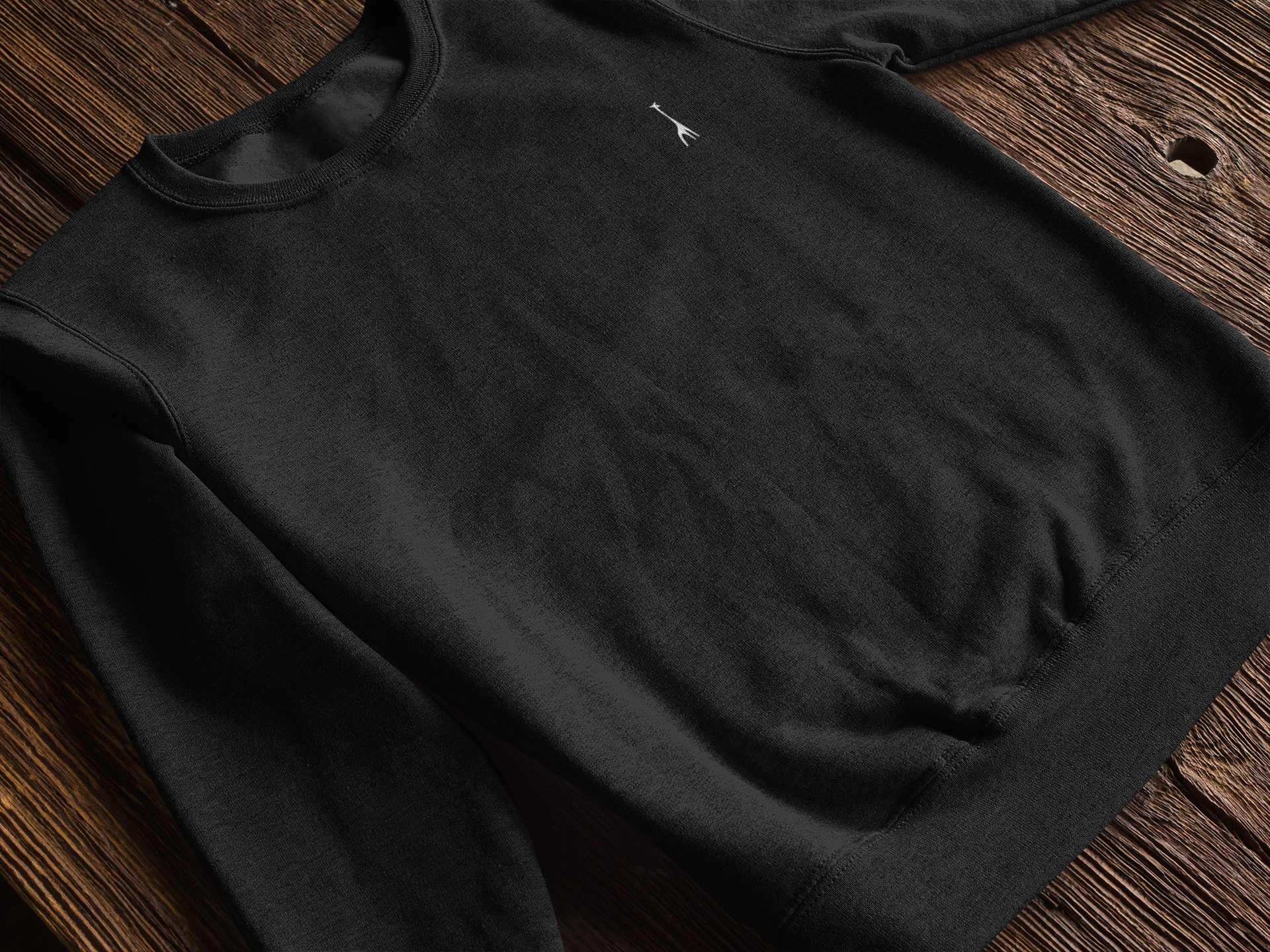 Men's Venom Black Solid Sweatshirt High & Humble