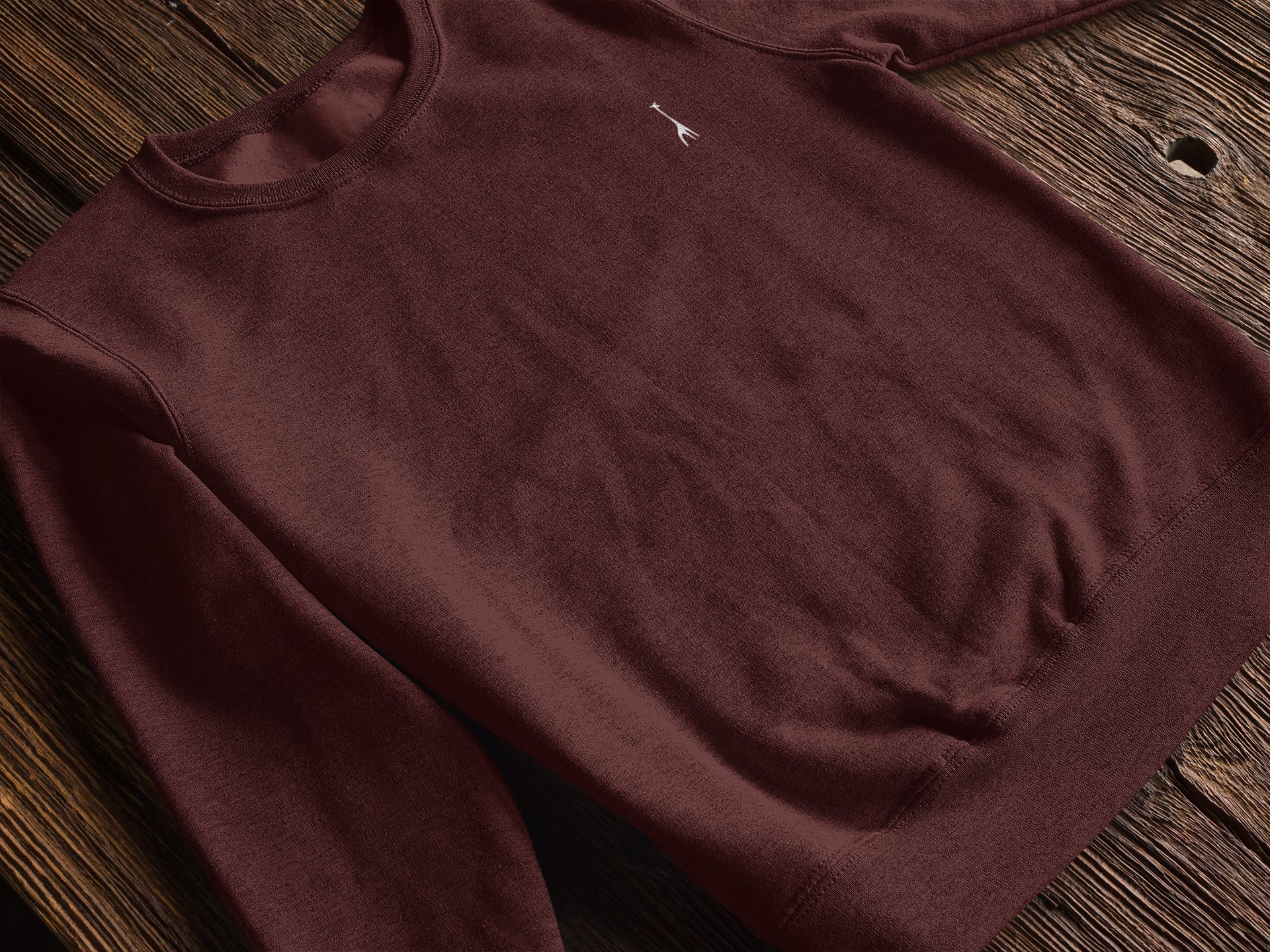 Men's Lannister Maroon Solid Sweatshirt High & Humble