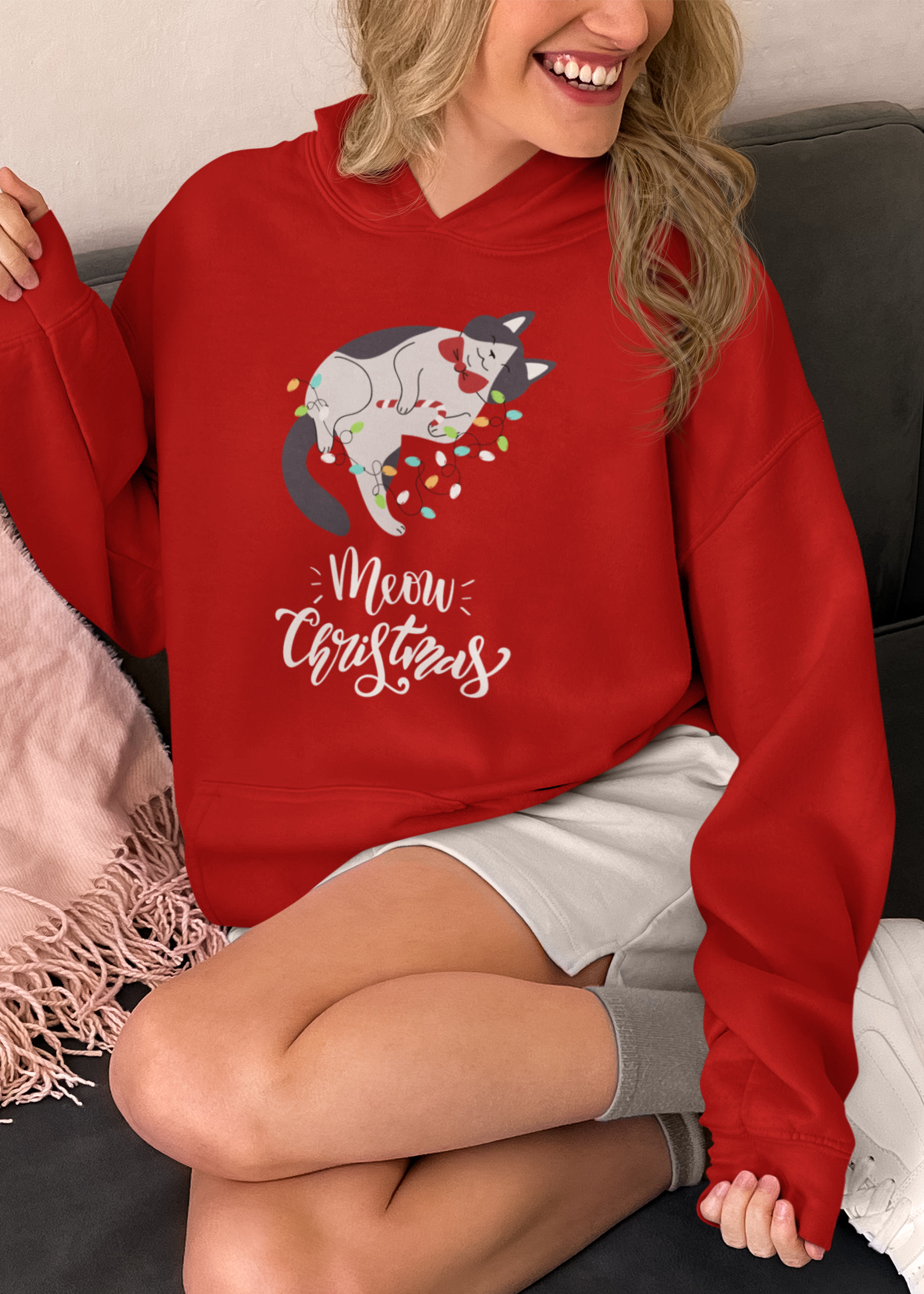 Meow Christmas Unisex Hoodie