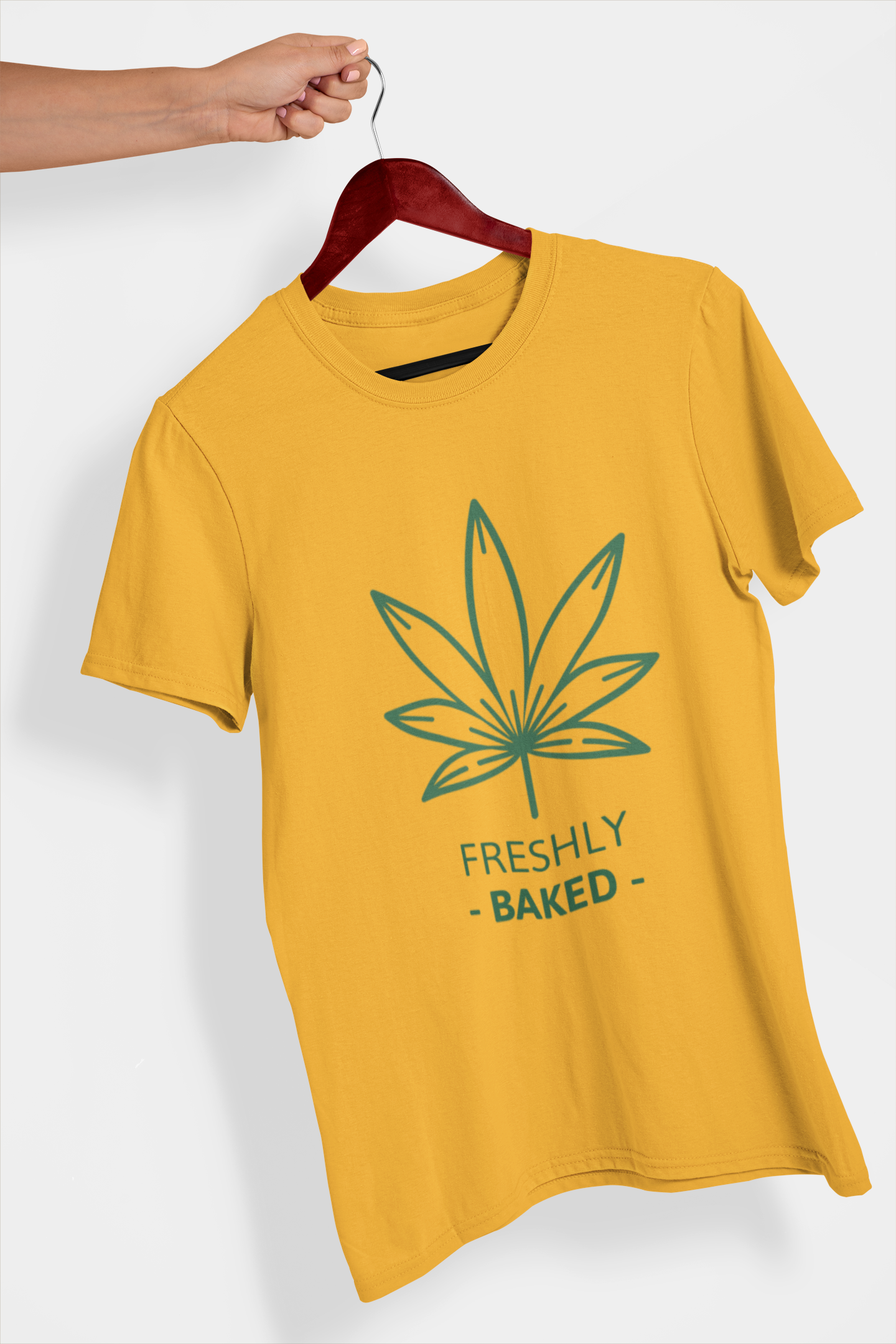 Freshly Baked Men's Printed T-shirt Sunshine Yellow High & Humble Enterprises