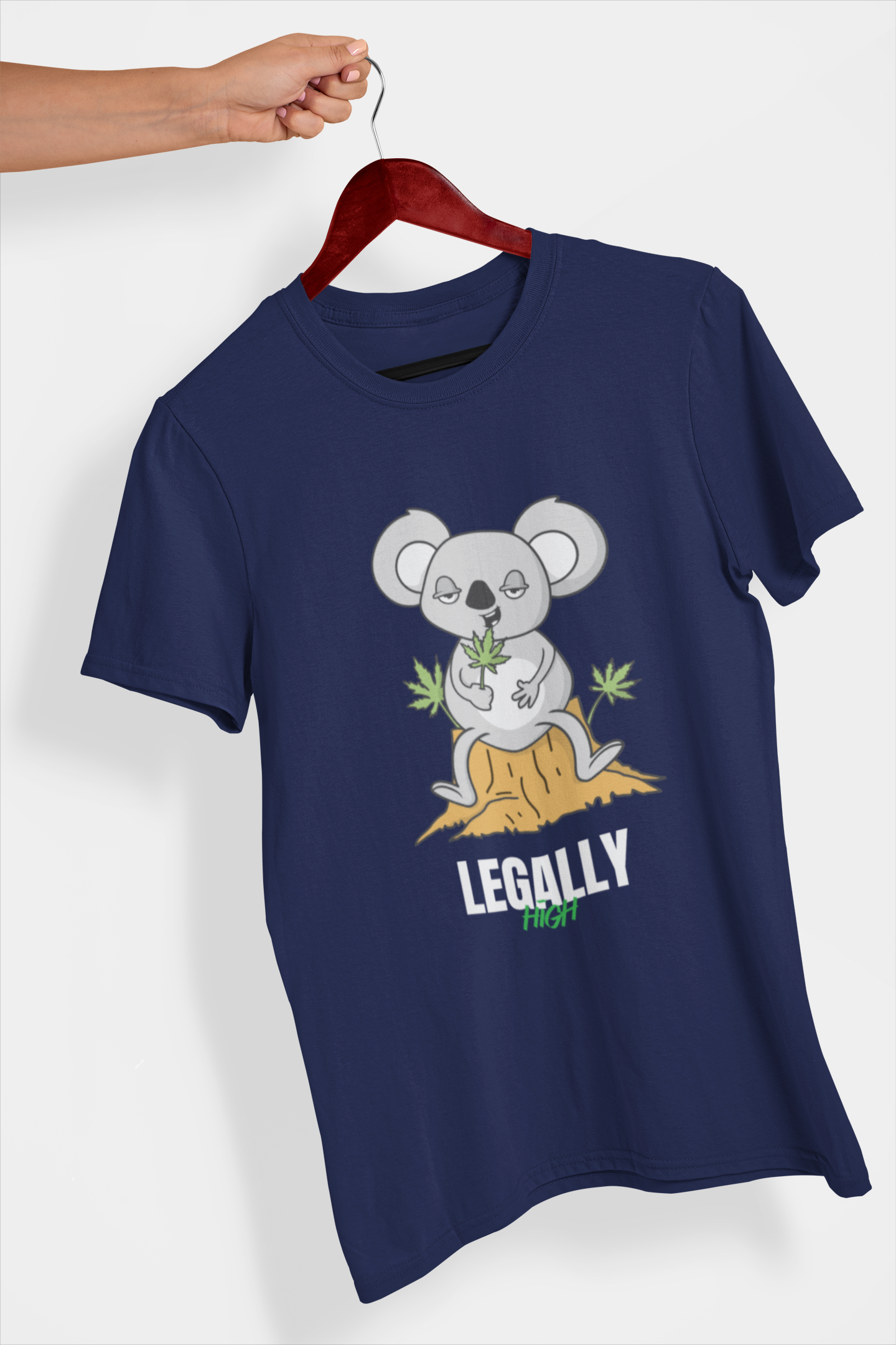Legally High Women's Printed T-Shirt Midnight Blue High & Humble Enterprises